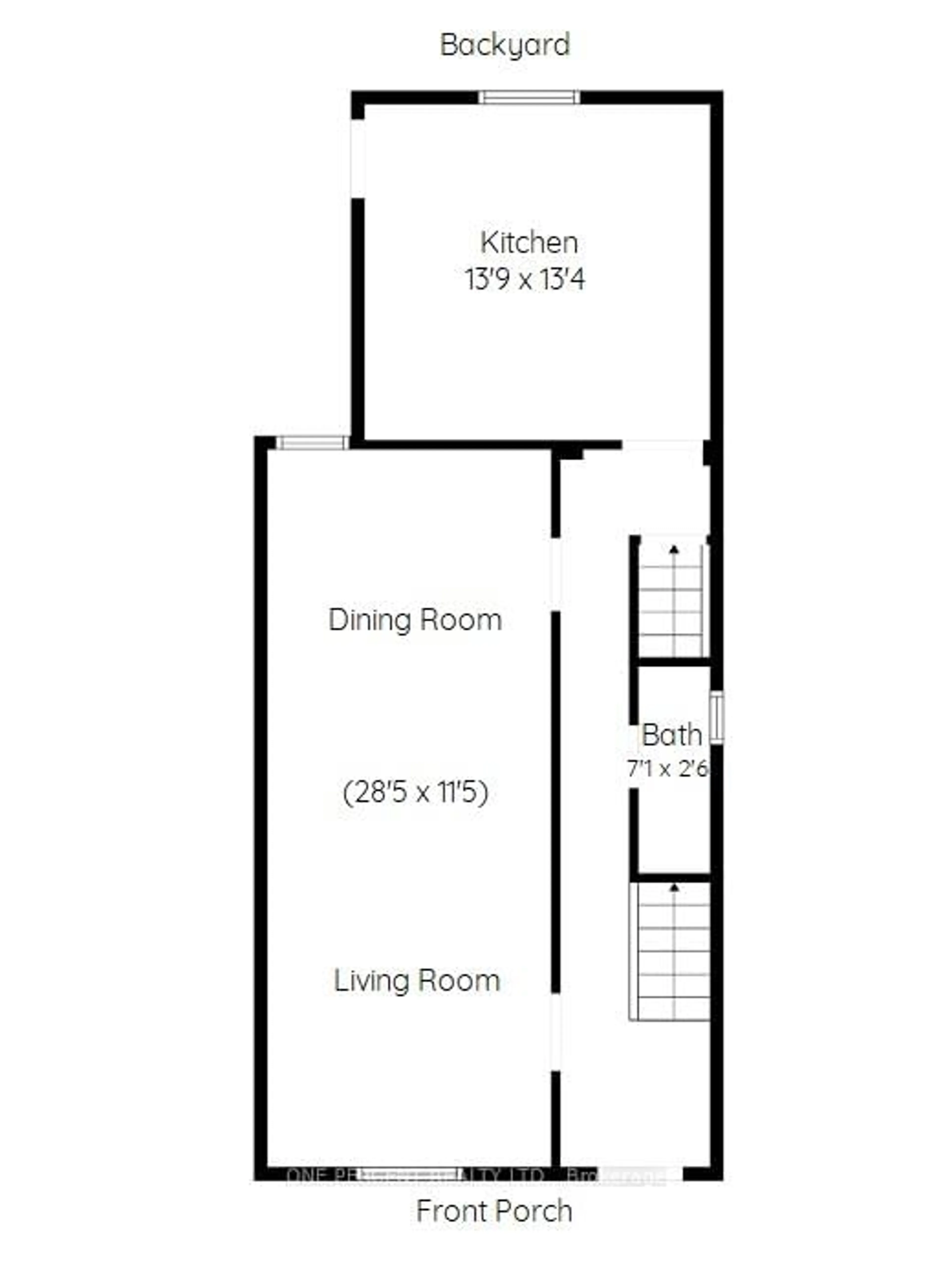 Floor plan for 273 Robert St, Hamilton Ontario L8L 2R5