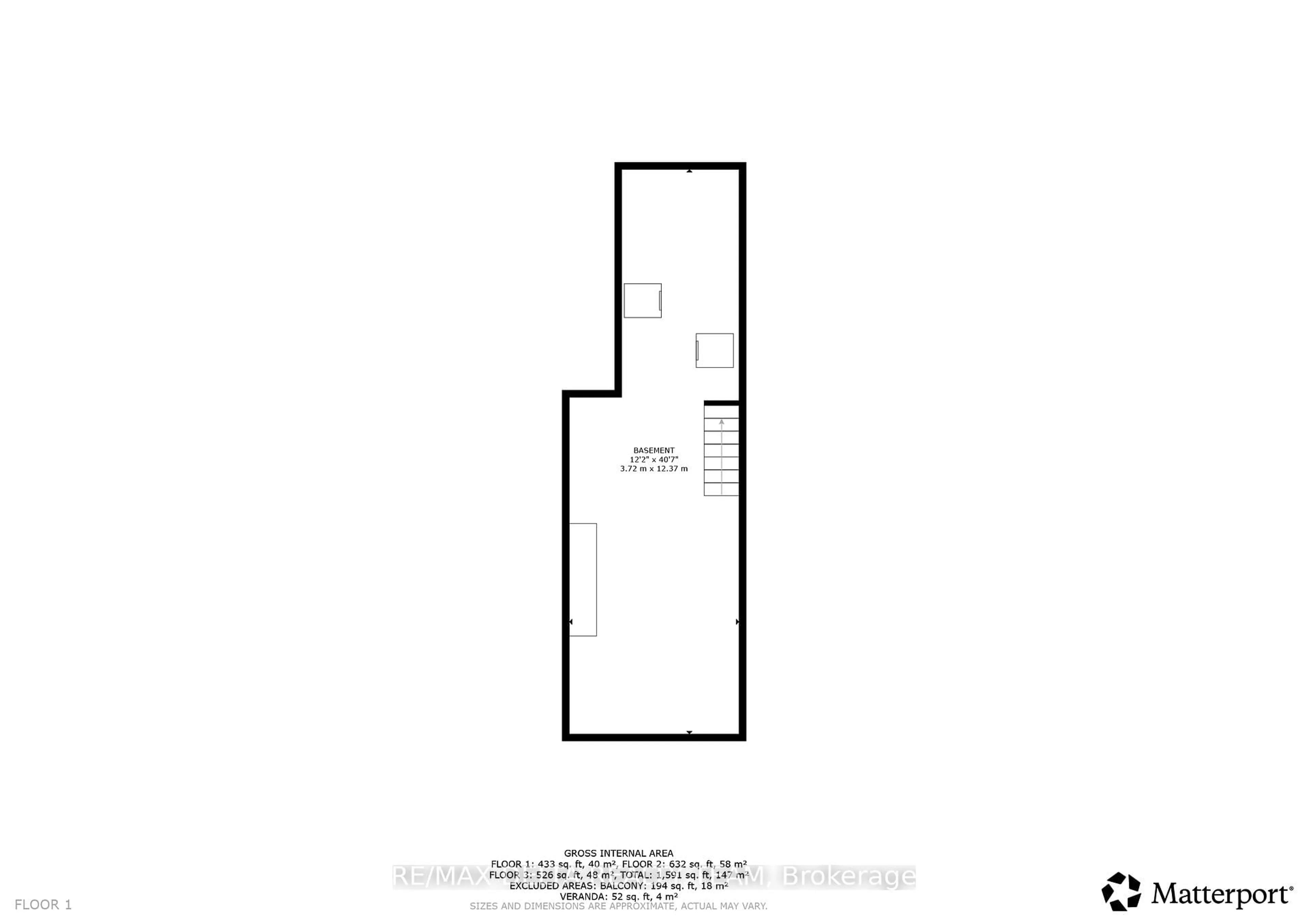 Floor plan for 245 York St, Ottawa Ontario K1N 5T9