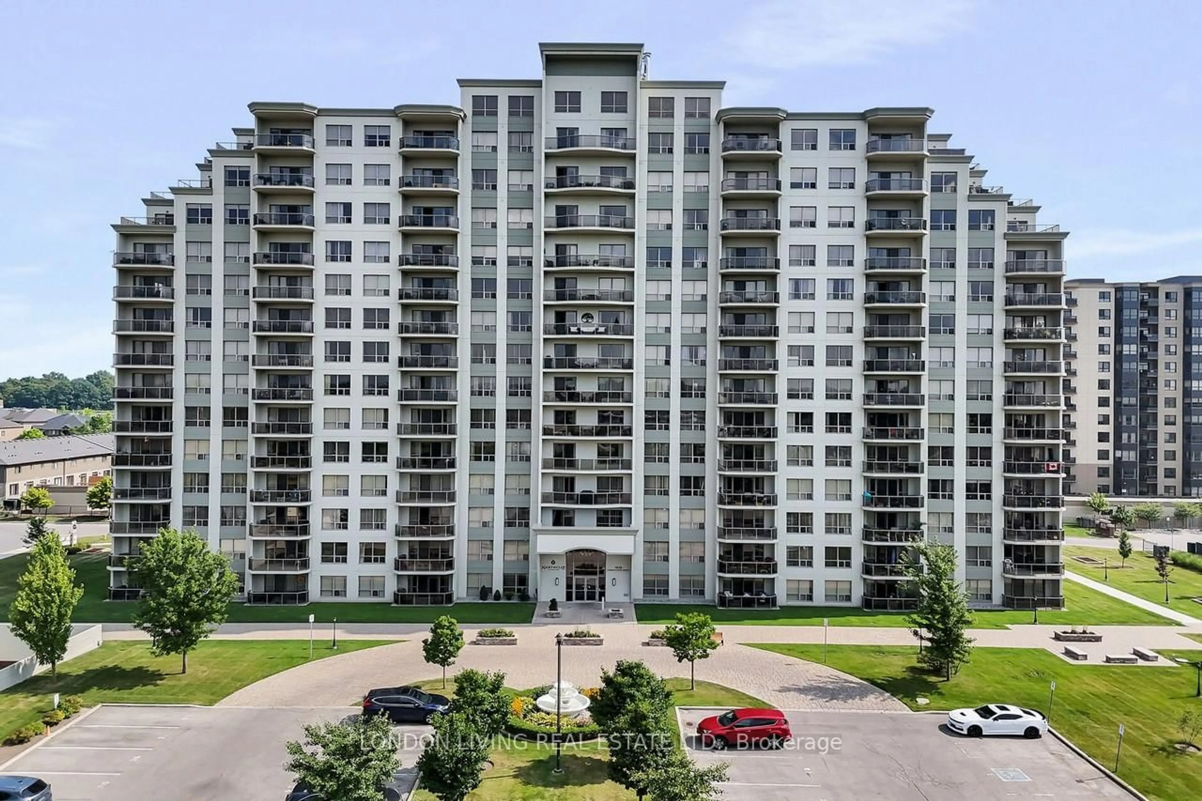 A pic from outside/outdoor area/front of a property/back of a property/a pic from drone, building for 1030 Coronation Dr #1405, London North Ontario N6G 0G5