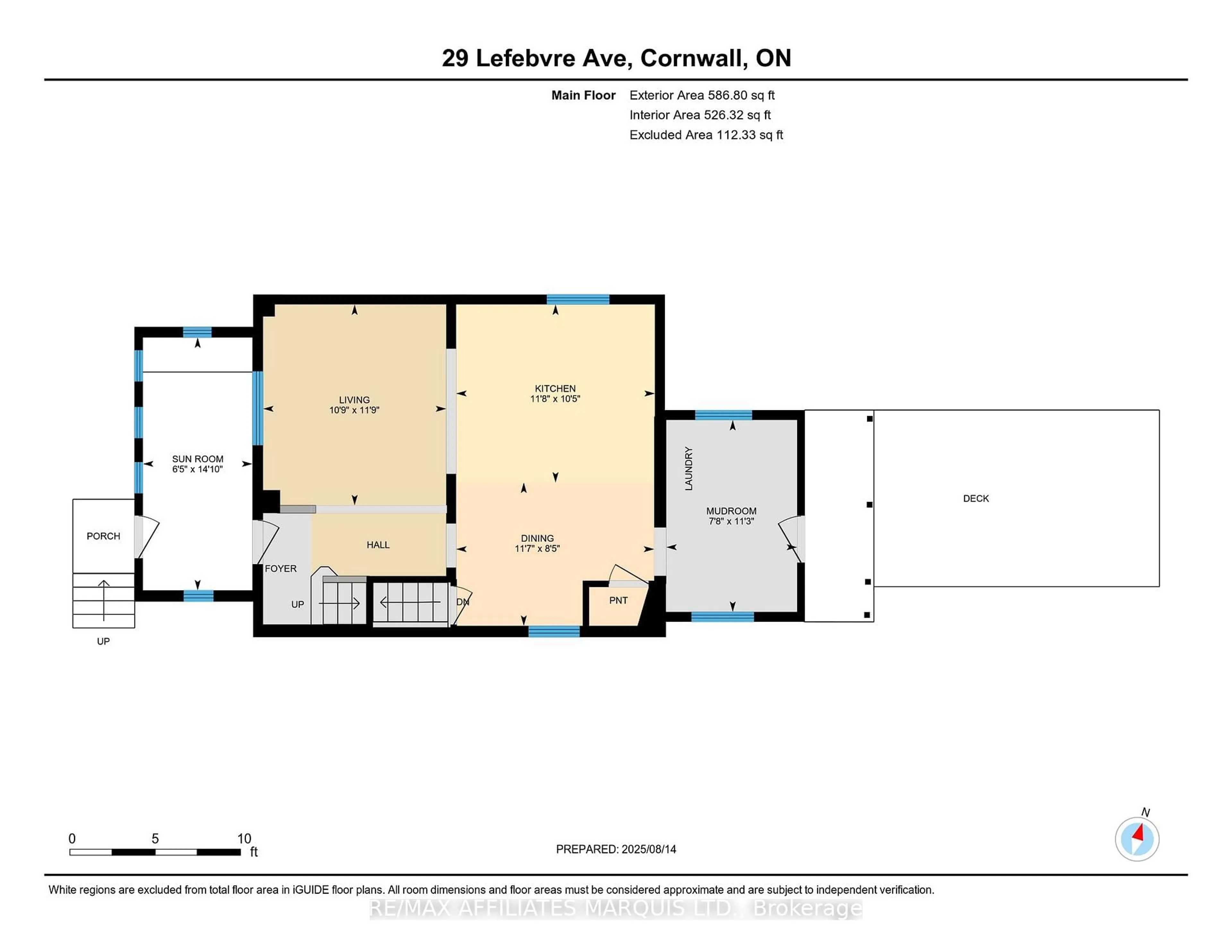 Floor plan for 29 Lefebvre Ave, Cornwall Ontario K6H 5G3