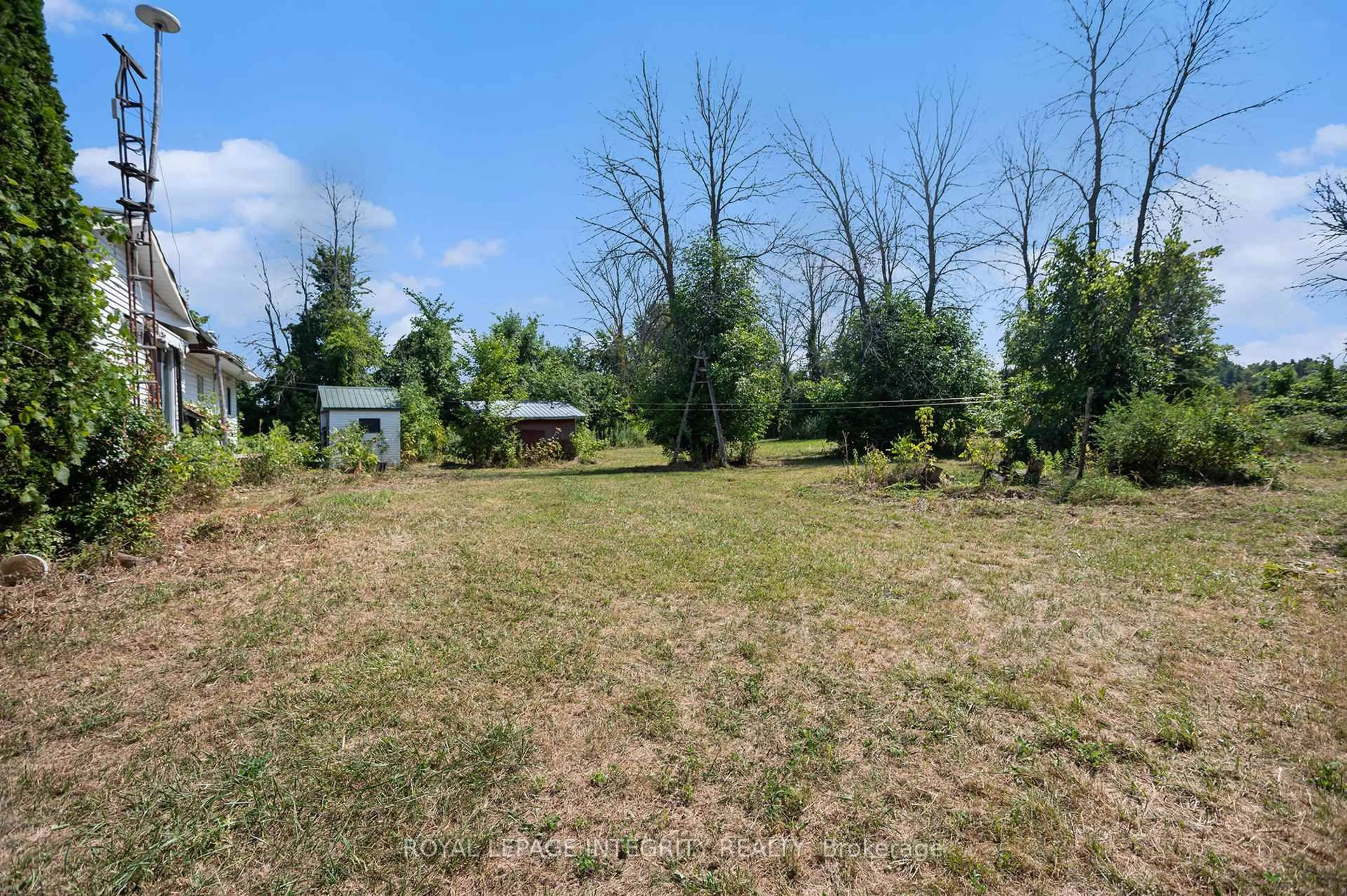 A pic from outside/outdoor area/front of a property/back of a property/a pic from drone, forest/trees view for 3796 County 12 Rd, South Stormont Ontario K0C 1V0