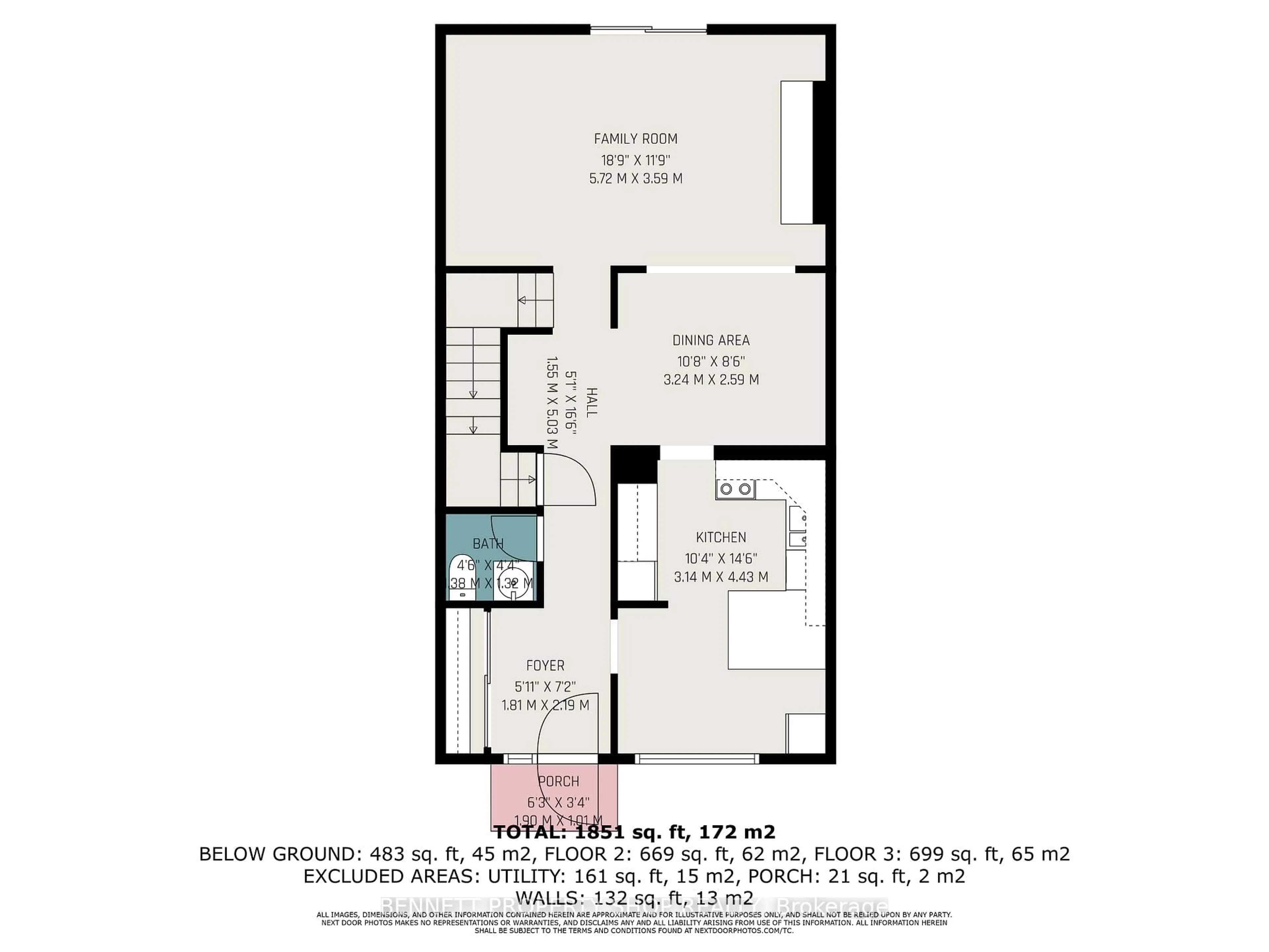 Floor plan for 840 Cahill Dr #15, Ottawa Ontario K1V 9K5