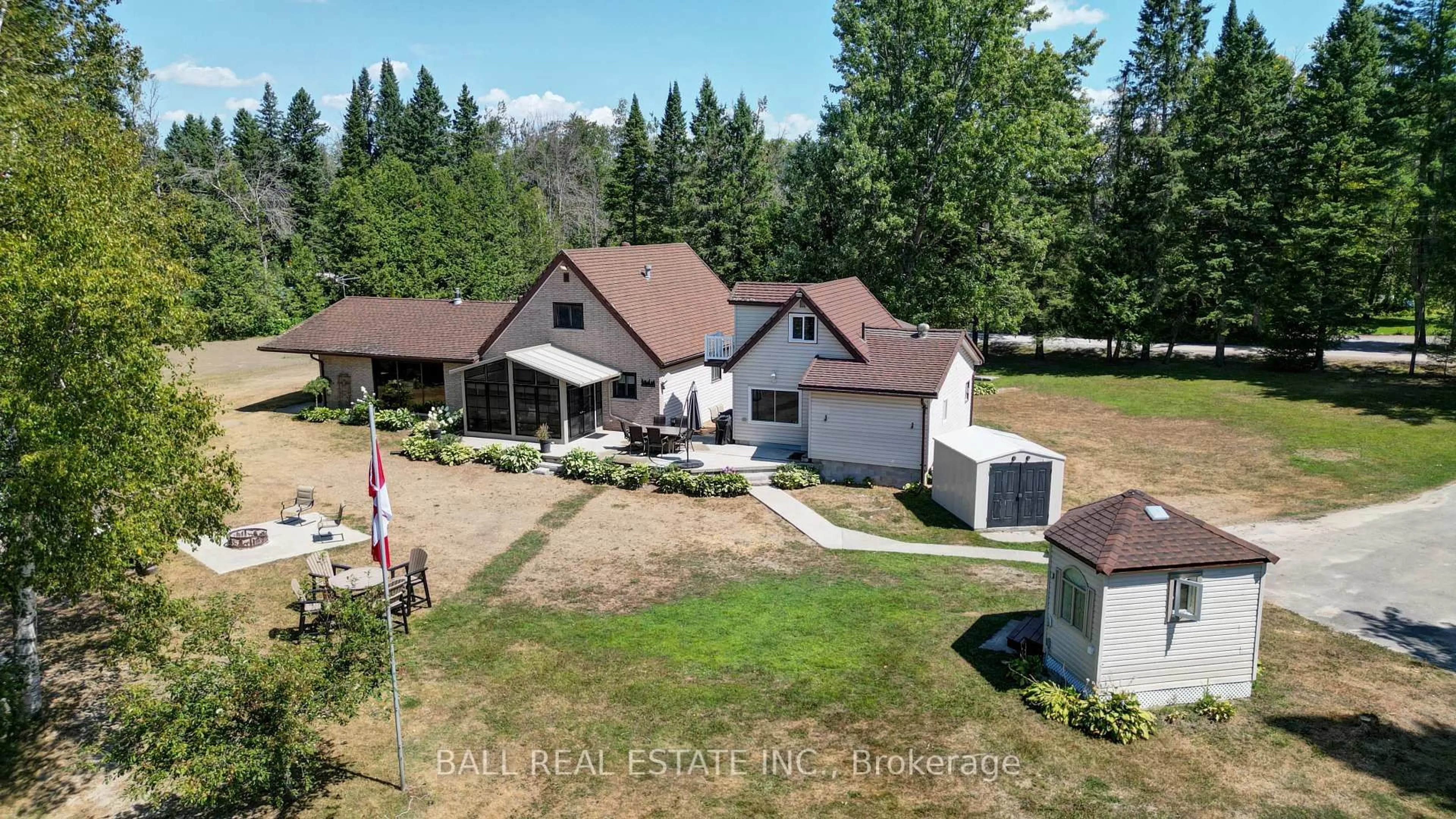 A pic from outside/outdoor area/front of a property/back of a property/a pic from drone, unknown for 45 Brook Rd, Kawartha Lakes Ontario K0M 1N0