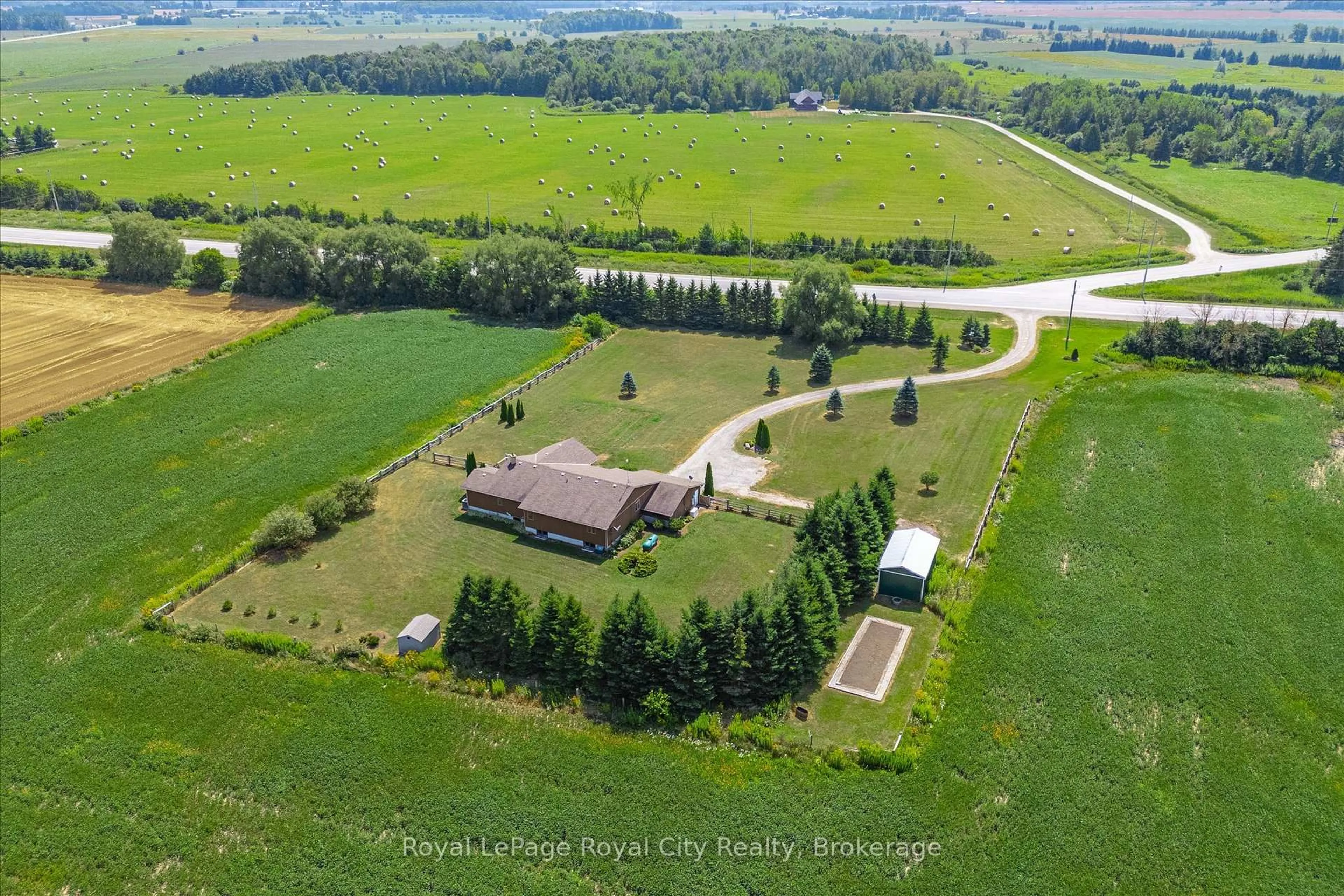 A pic from outside/outdoor area/front of a property/back of a property/a pic from drone, unknown for 202269 County Road 109 Rd, East Luther Grand Valley Ontario L9W 0P9