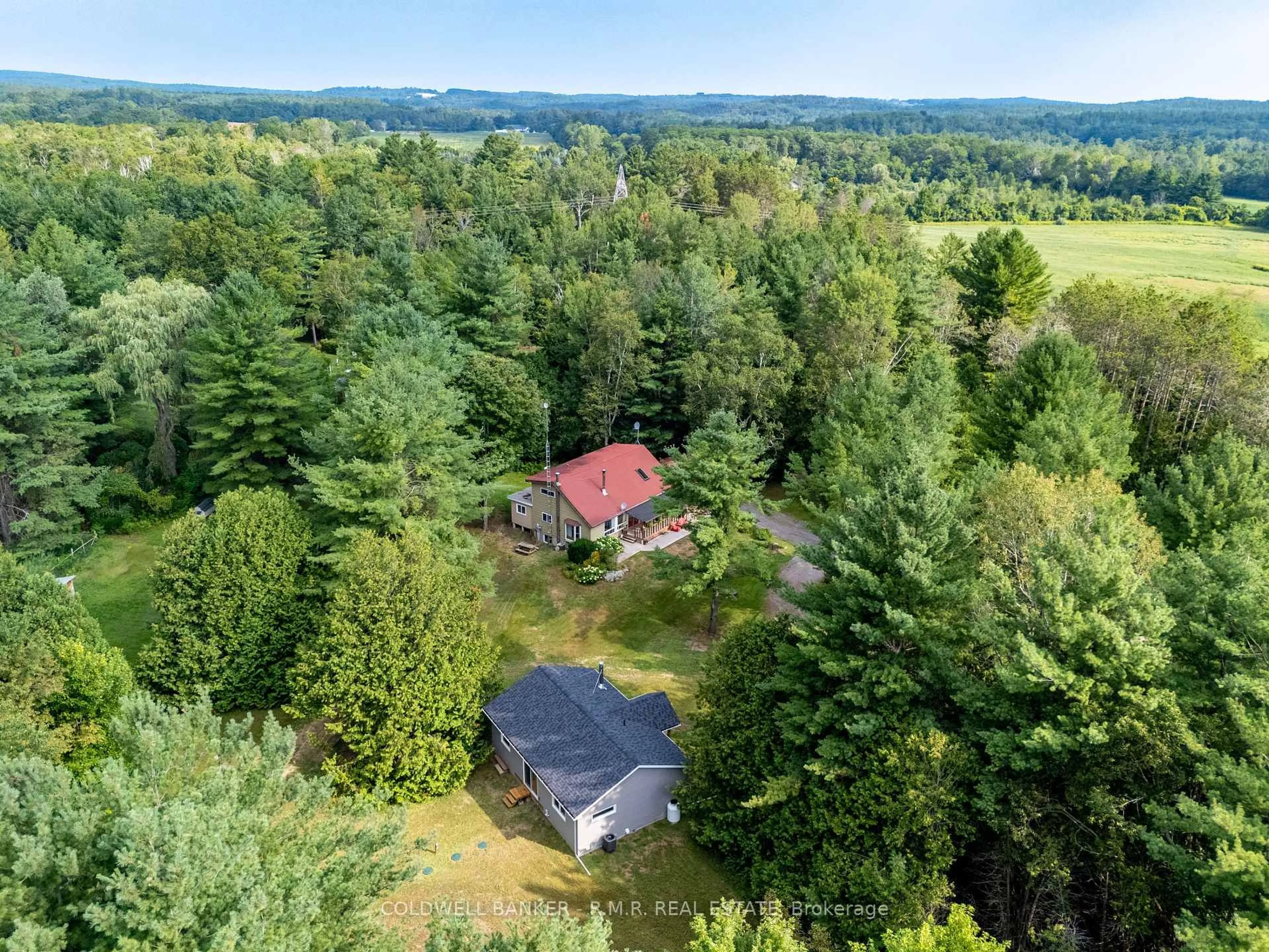 A pic from outside/outdoor area/front of a property/back of a property/a pic from drone, forest/trees view for 8440 Deans Hill Rd, Port Hope Ontario L0A 1B0
