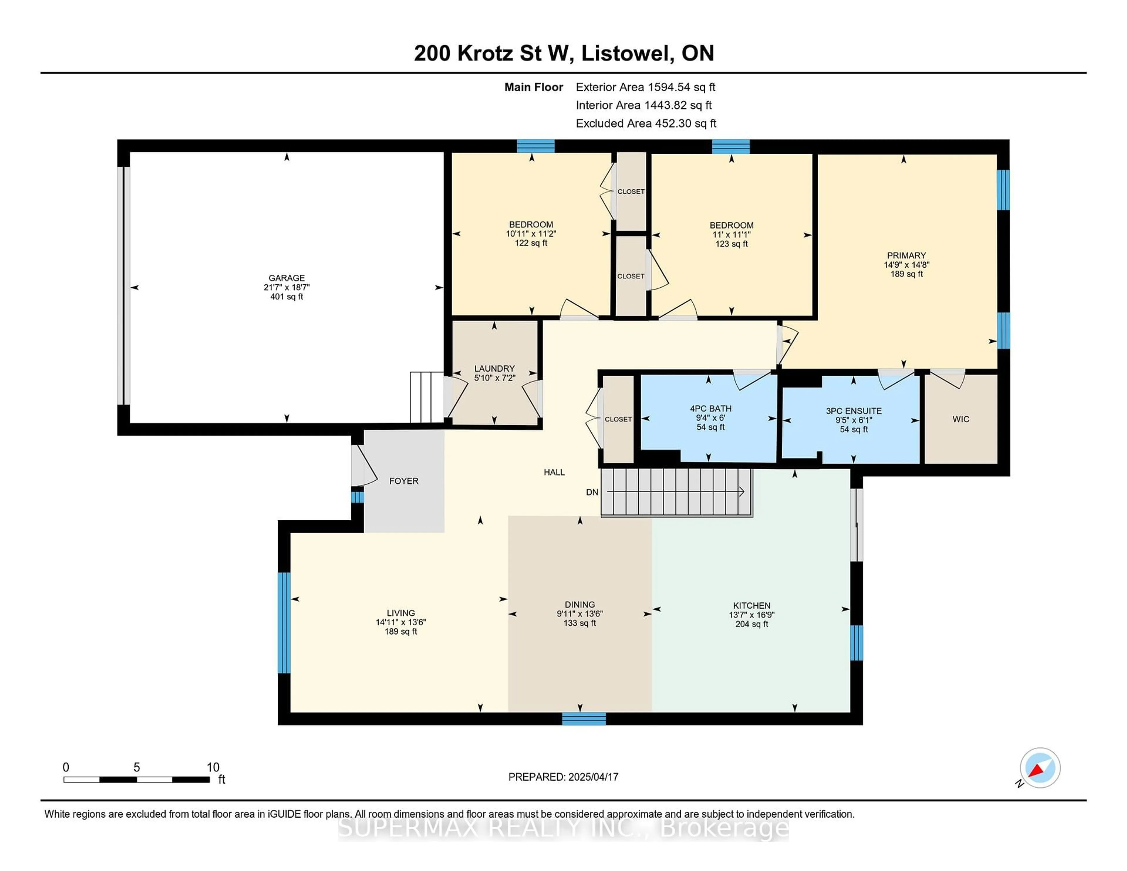 Floor plan for 200 Krotz St, North Perth Ontario N4W 0E1