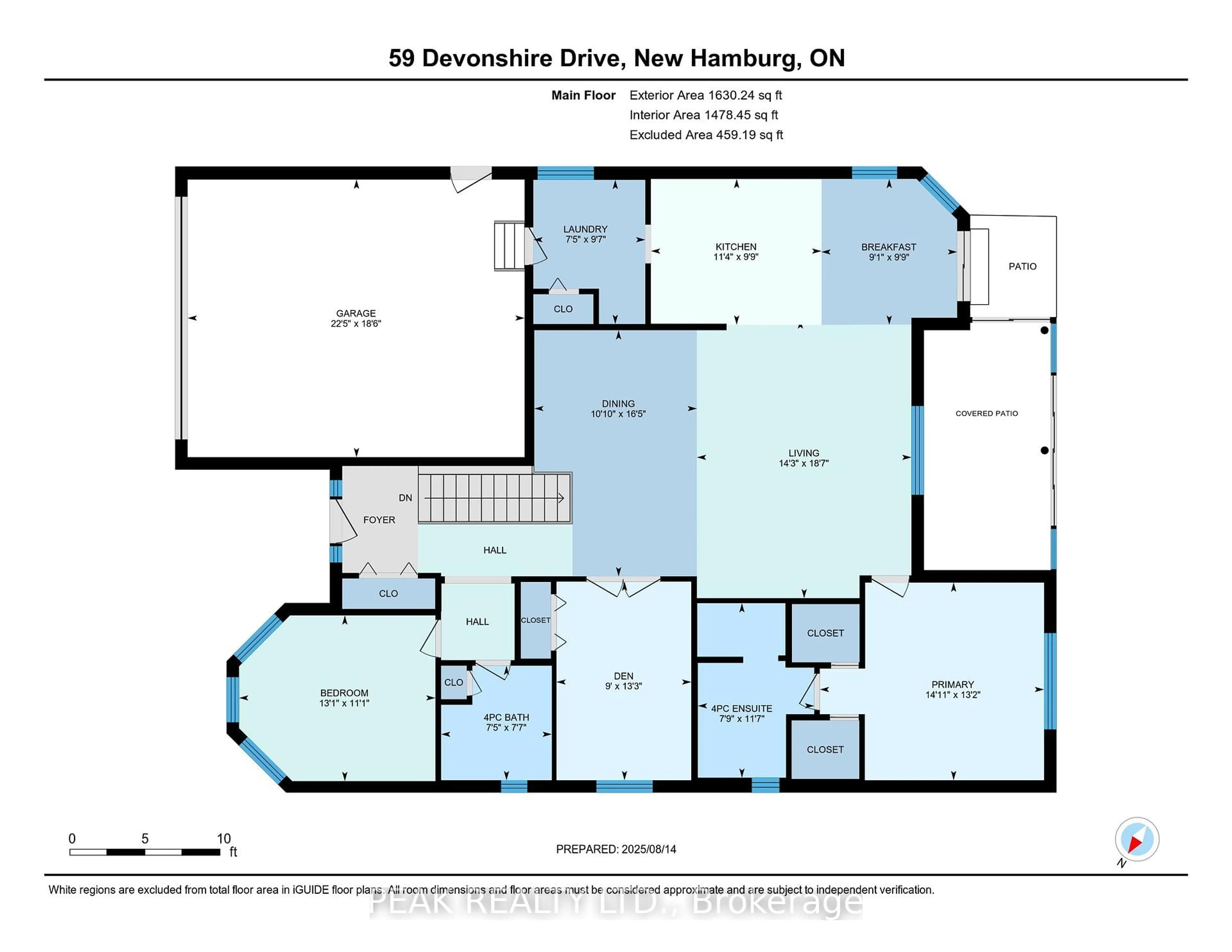 Floor plan for 59 Devonshire Dr, Wilmot Ontario N3A 4J6
