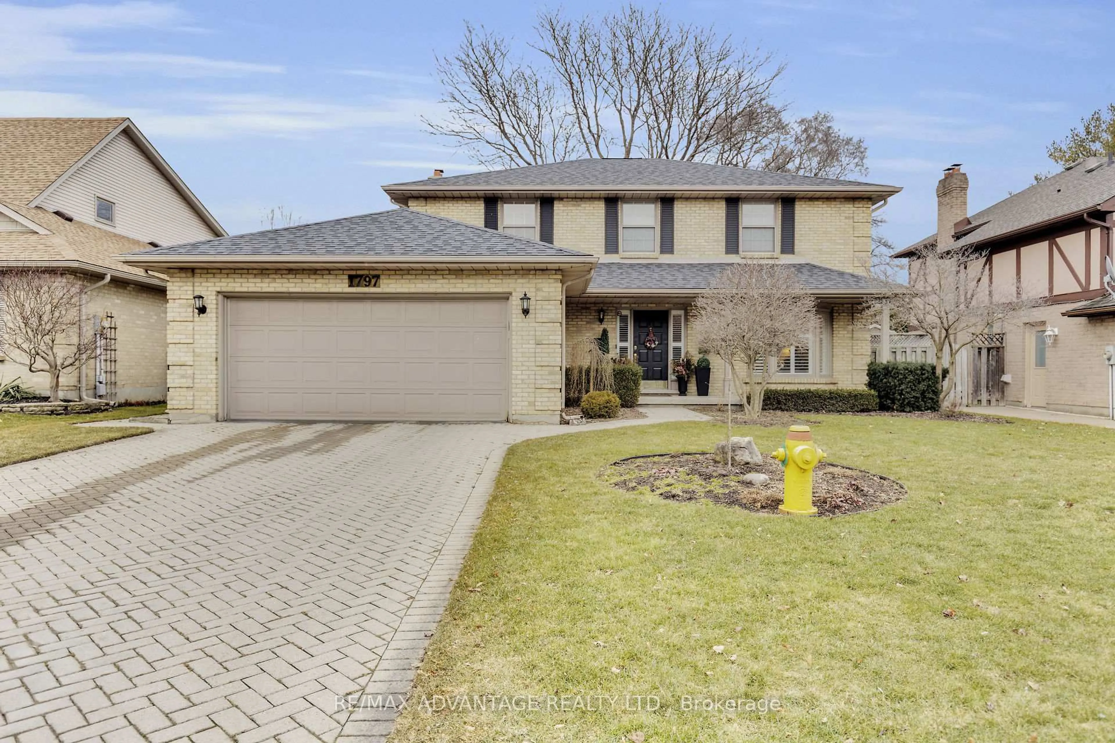 Home with brick exterior material, street for 1797 Phillbrook Crt, London North Ontario N5X 2Z3