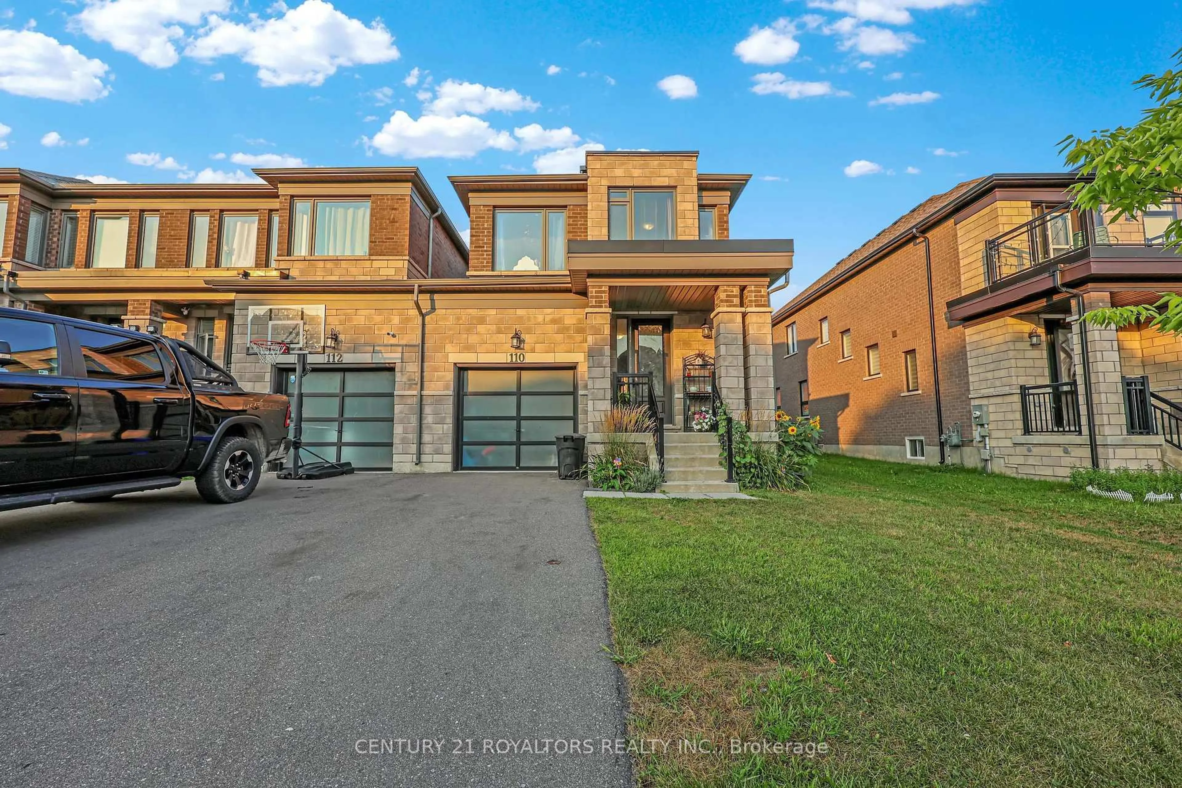 Home with brick exterior material, street for 110 Huntingford Tr, Woodstock Ontario N4T 0M2