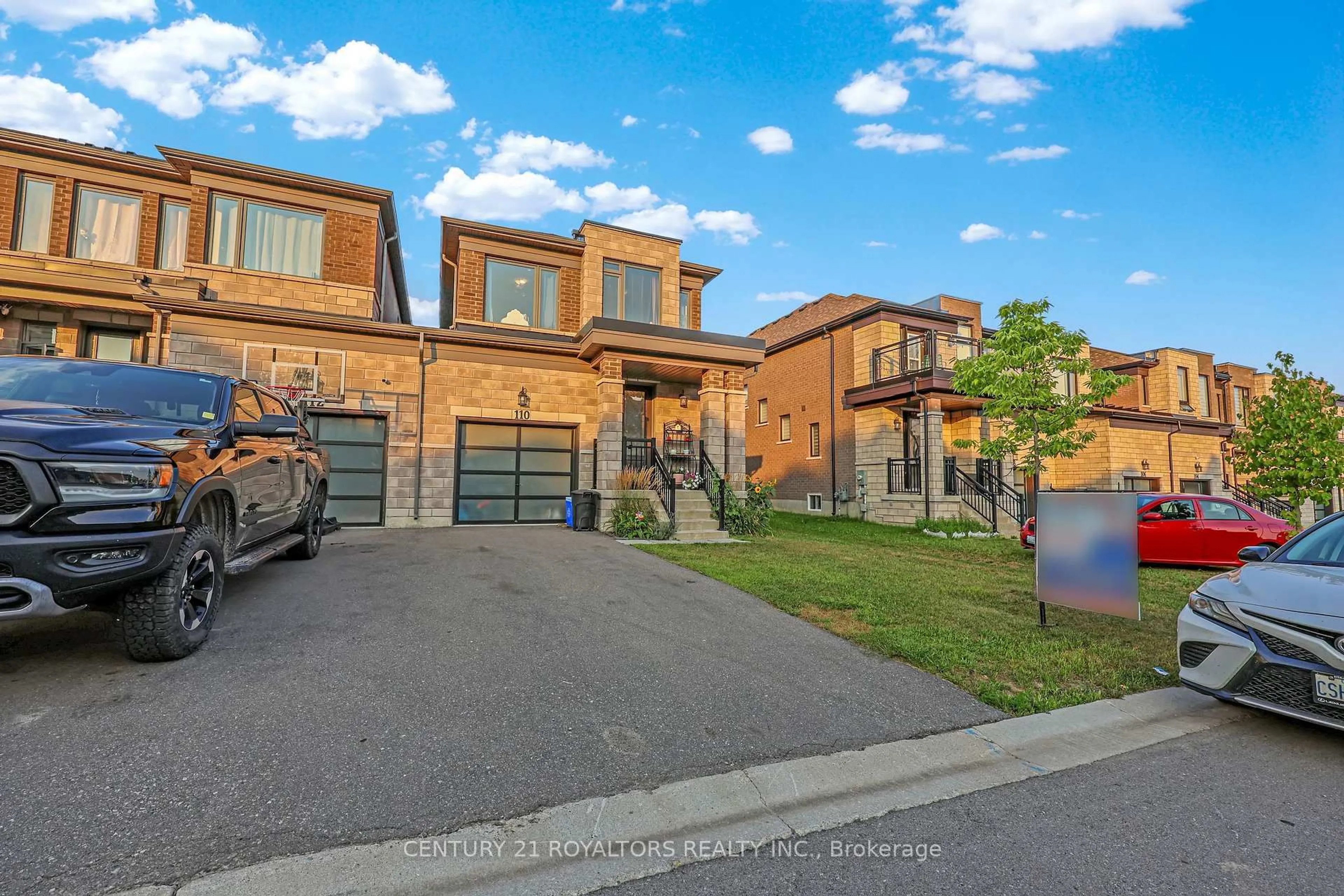 Home with brick exterior material, street for 110 Huntingford Tr, Woodstock Ontario N4T 0M2