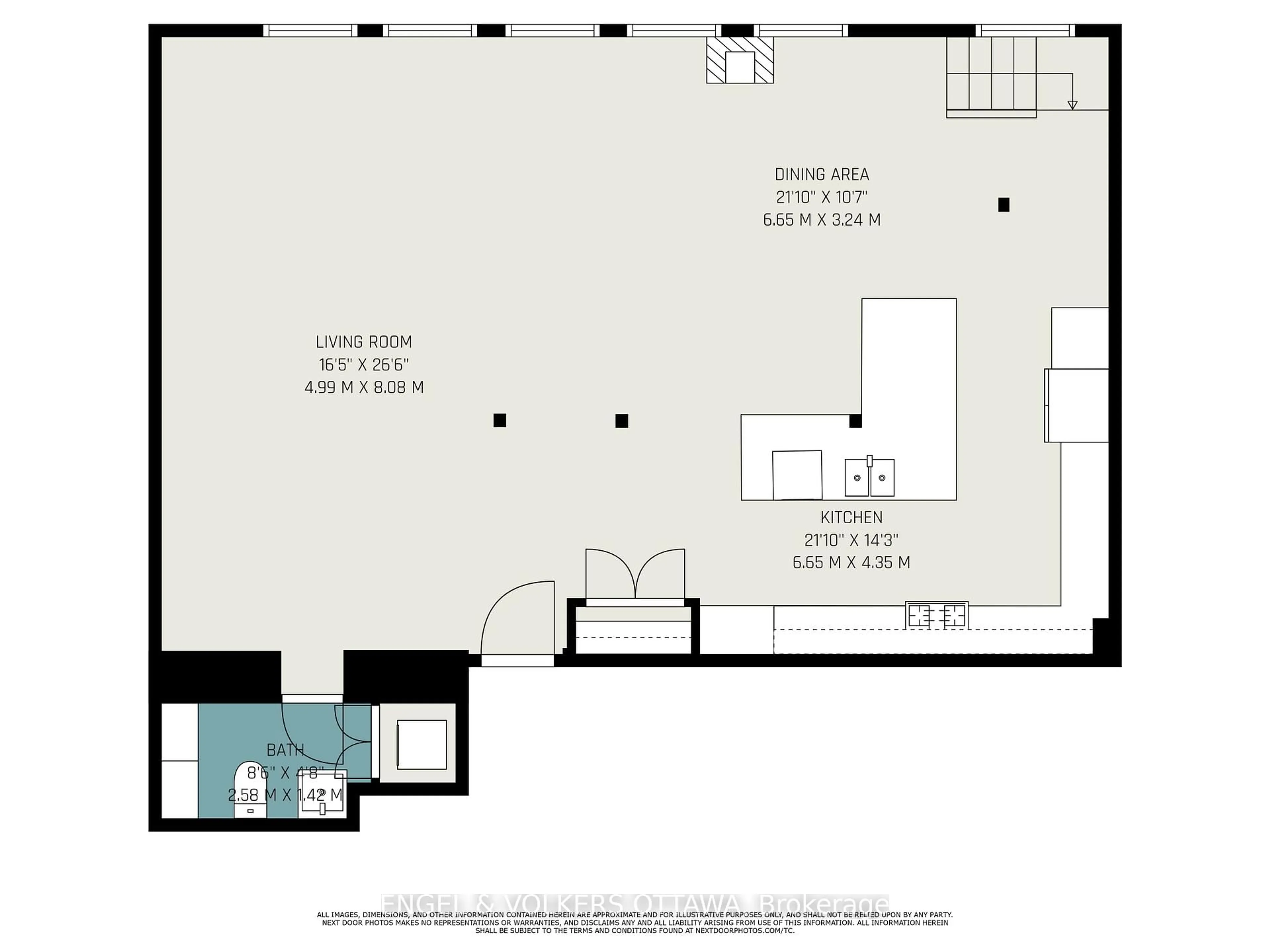 Floor plan for 24 Springfield Rd #203, Ottawa Ontario K1M 1C9