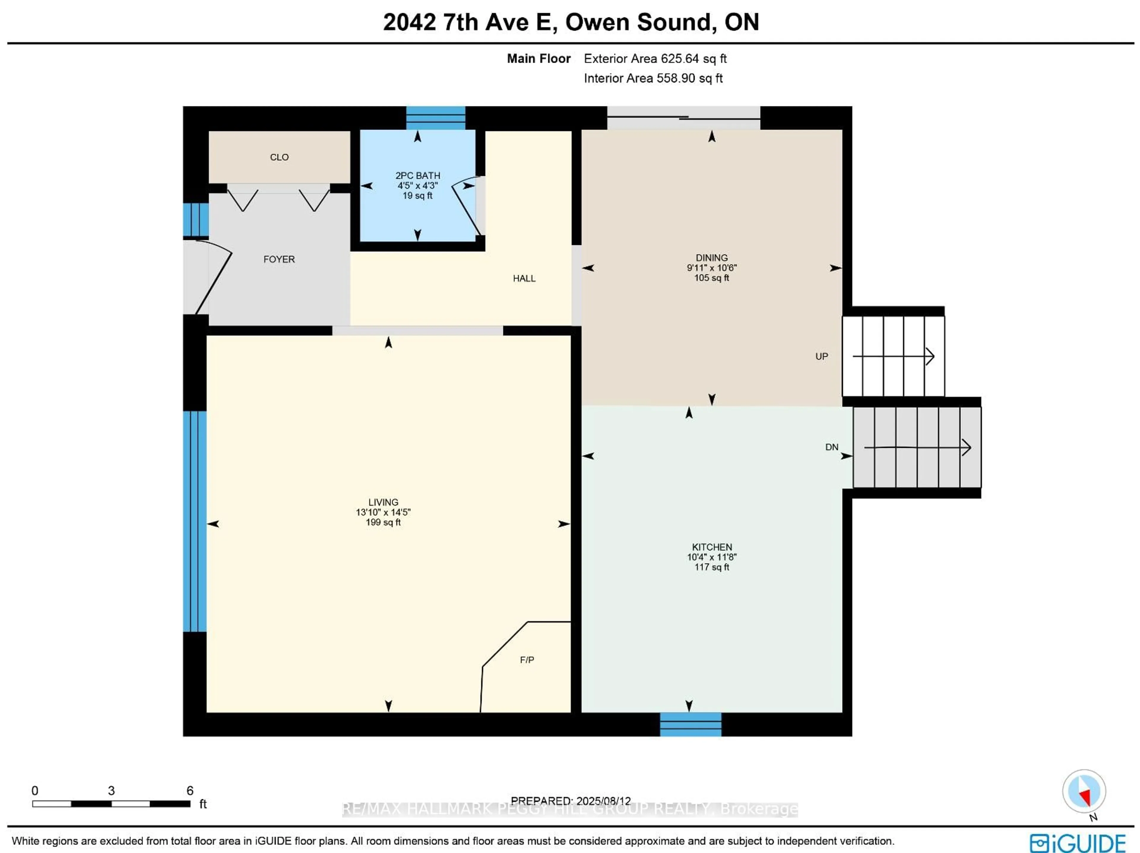 Floor plan for 2042 7th Ave, Owen Sound Ontario N4K 6R9
