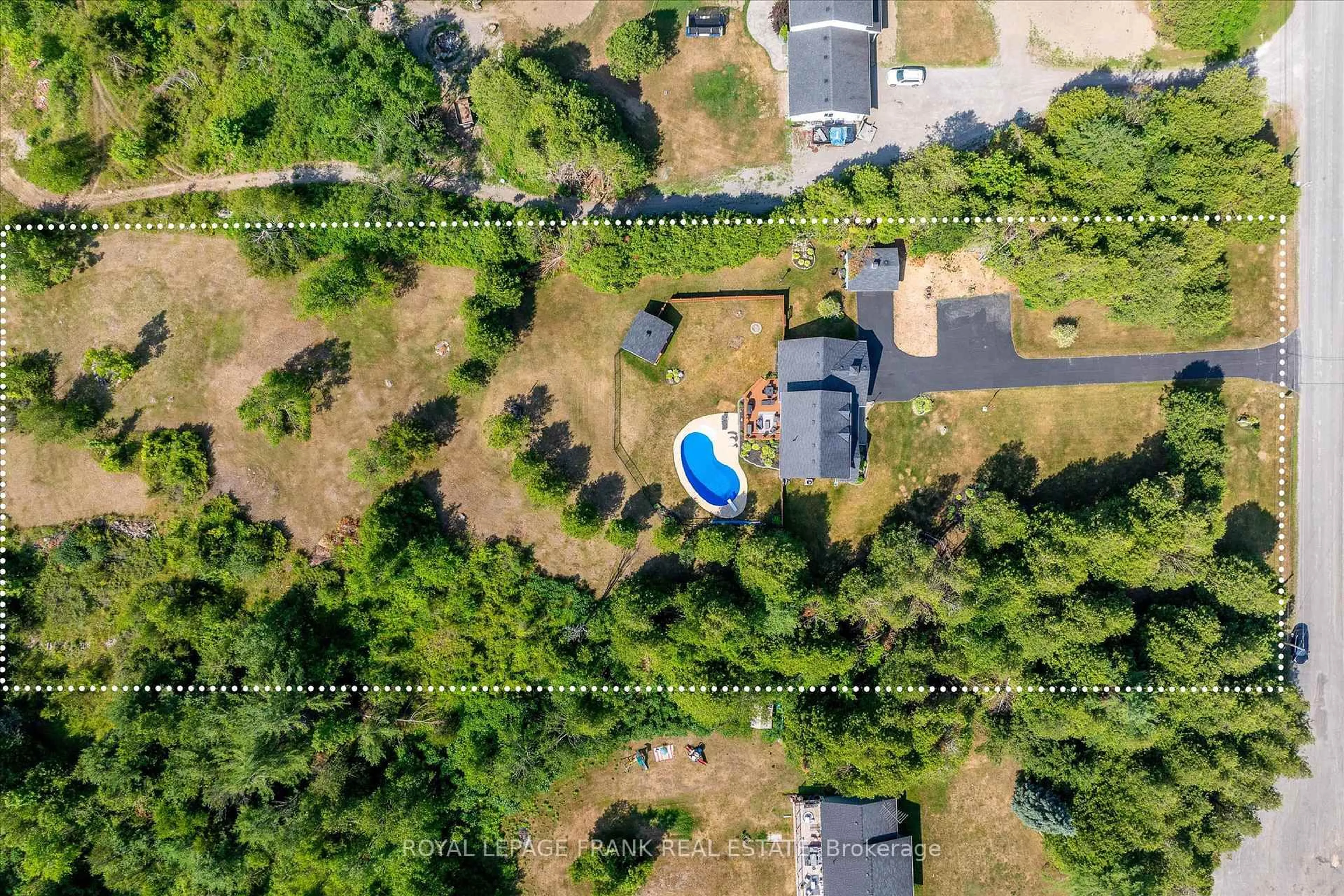 A pic from outside/outdoor area/front of a property/back of a property/a pic from drone, unknown for 229 Lonsberry Lane, Douro-Dummer Ontario K0L 3A0