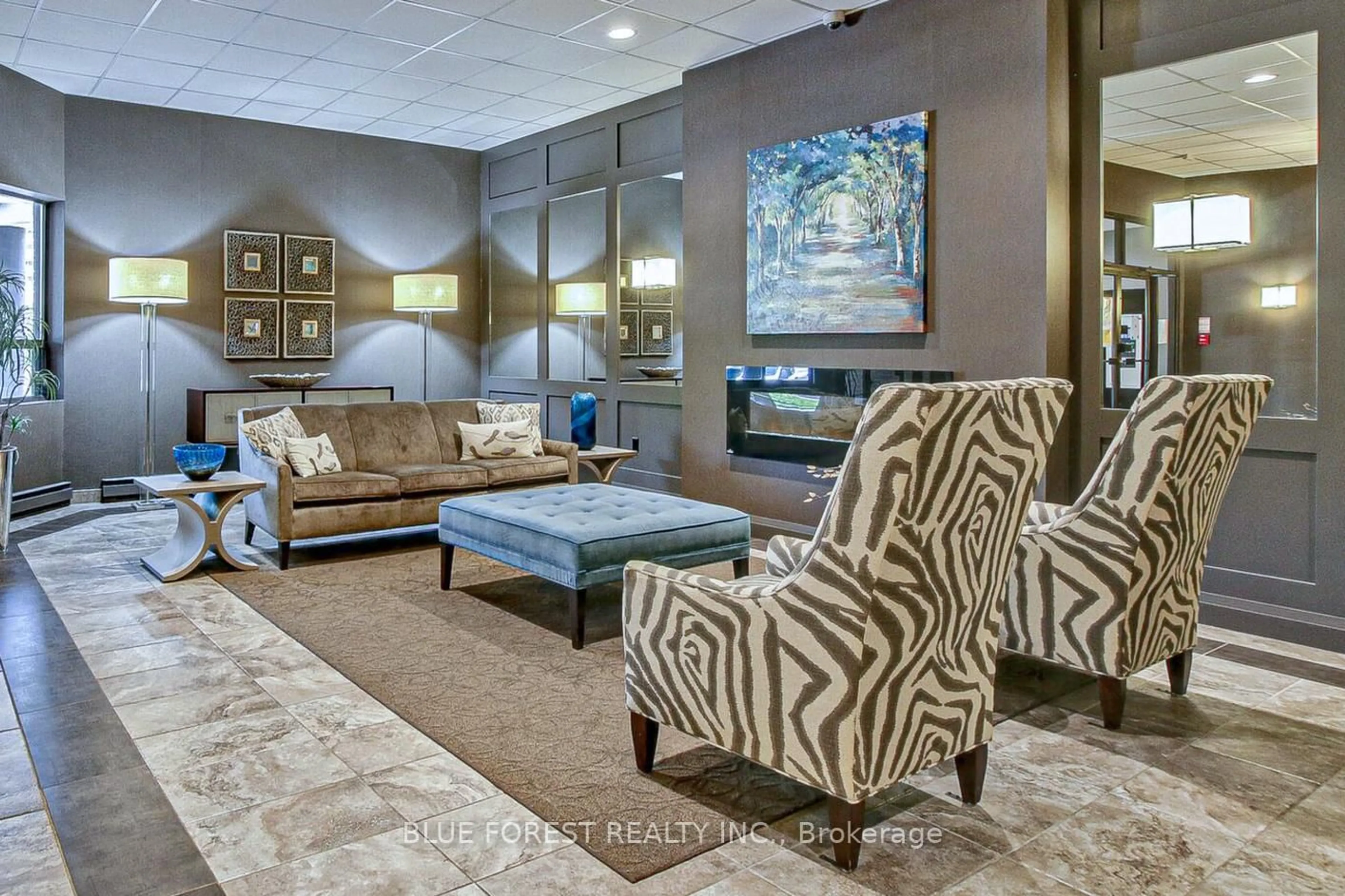 Living room with furniture, carpet floor for 549 Ridout St #506, London East Ontario N6A 5N5