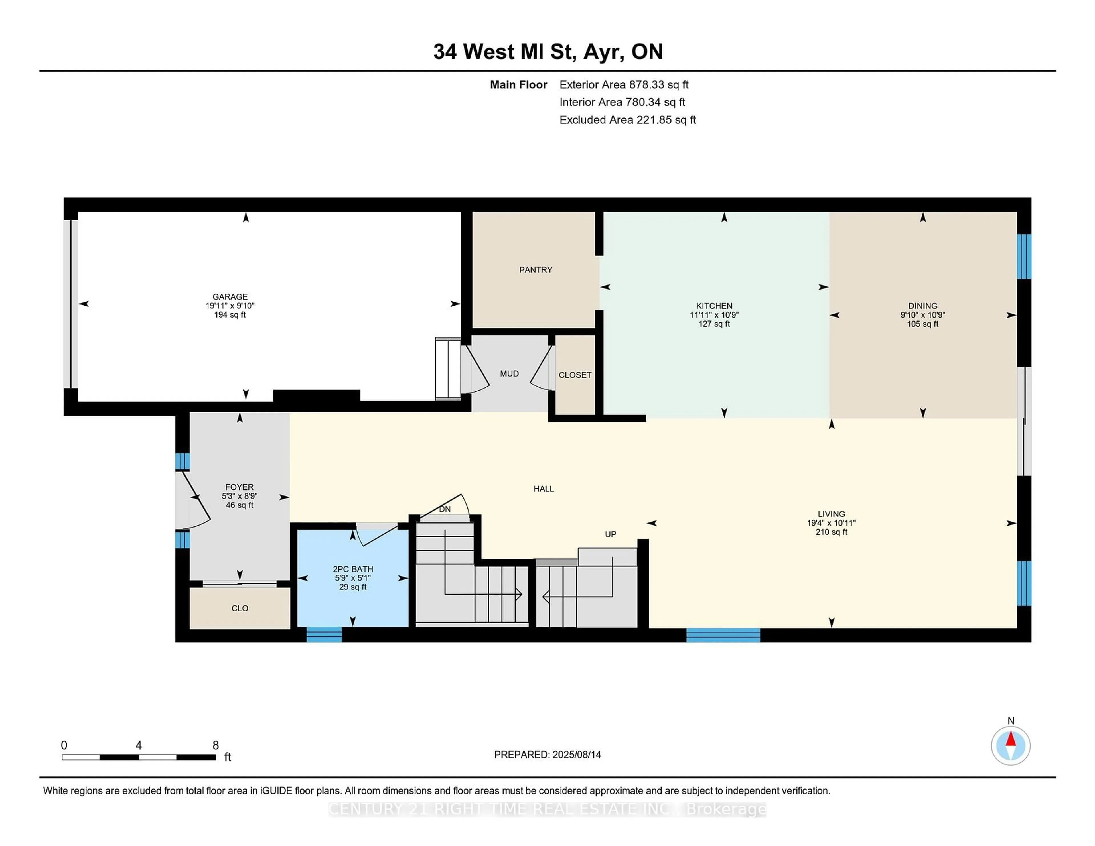Floor plan for 34 WEST MILL St, North Dumfries Ontario N0B 1E0