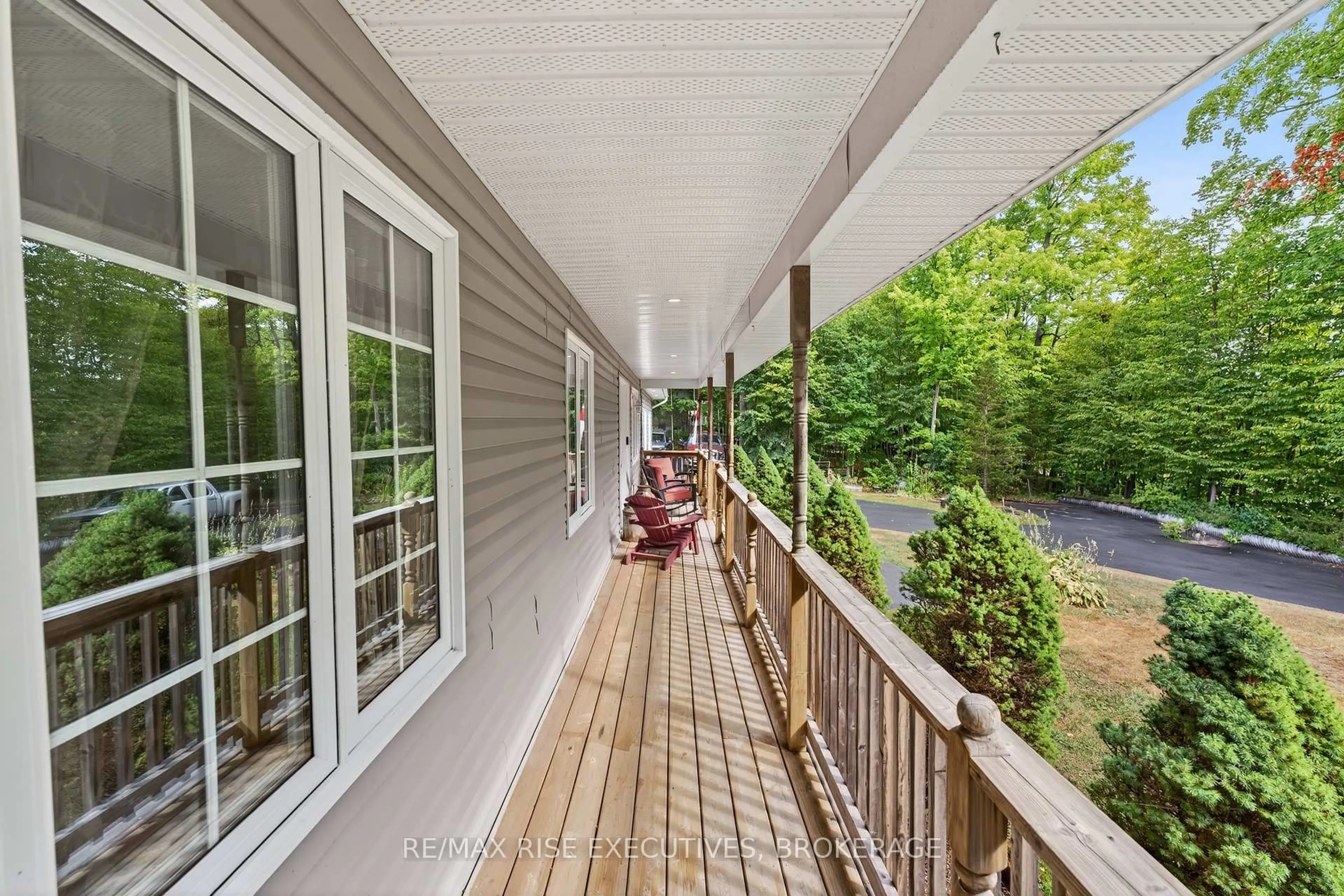 Patio, water/lake/river/ocean view for 4623 Lower Round Lake Rd, Battersea Ontario K0H 1H0