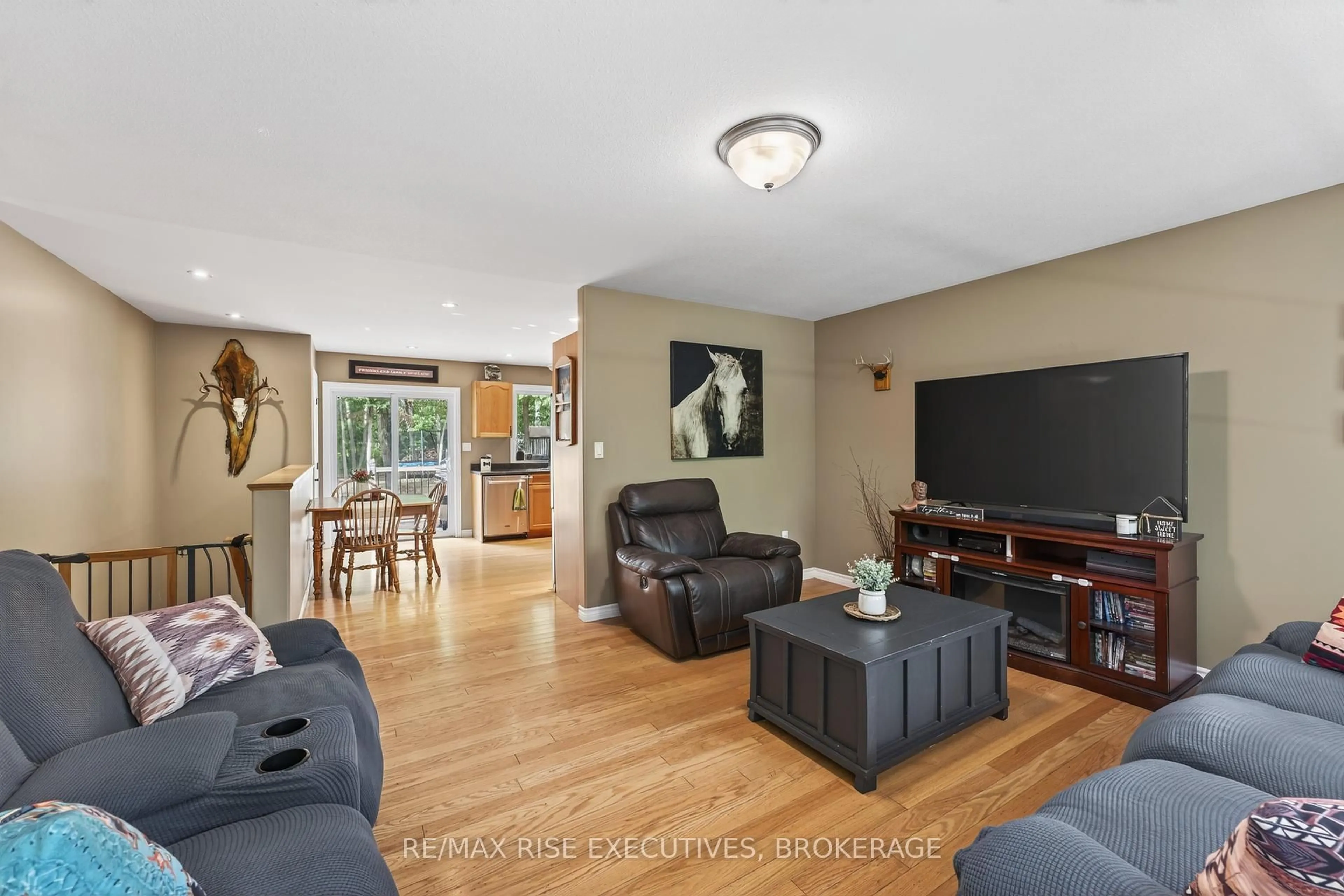 Living room with furniture, unknown for 4623 Lower Round Lake Rd, Battersea Ontario K0H 1H0