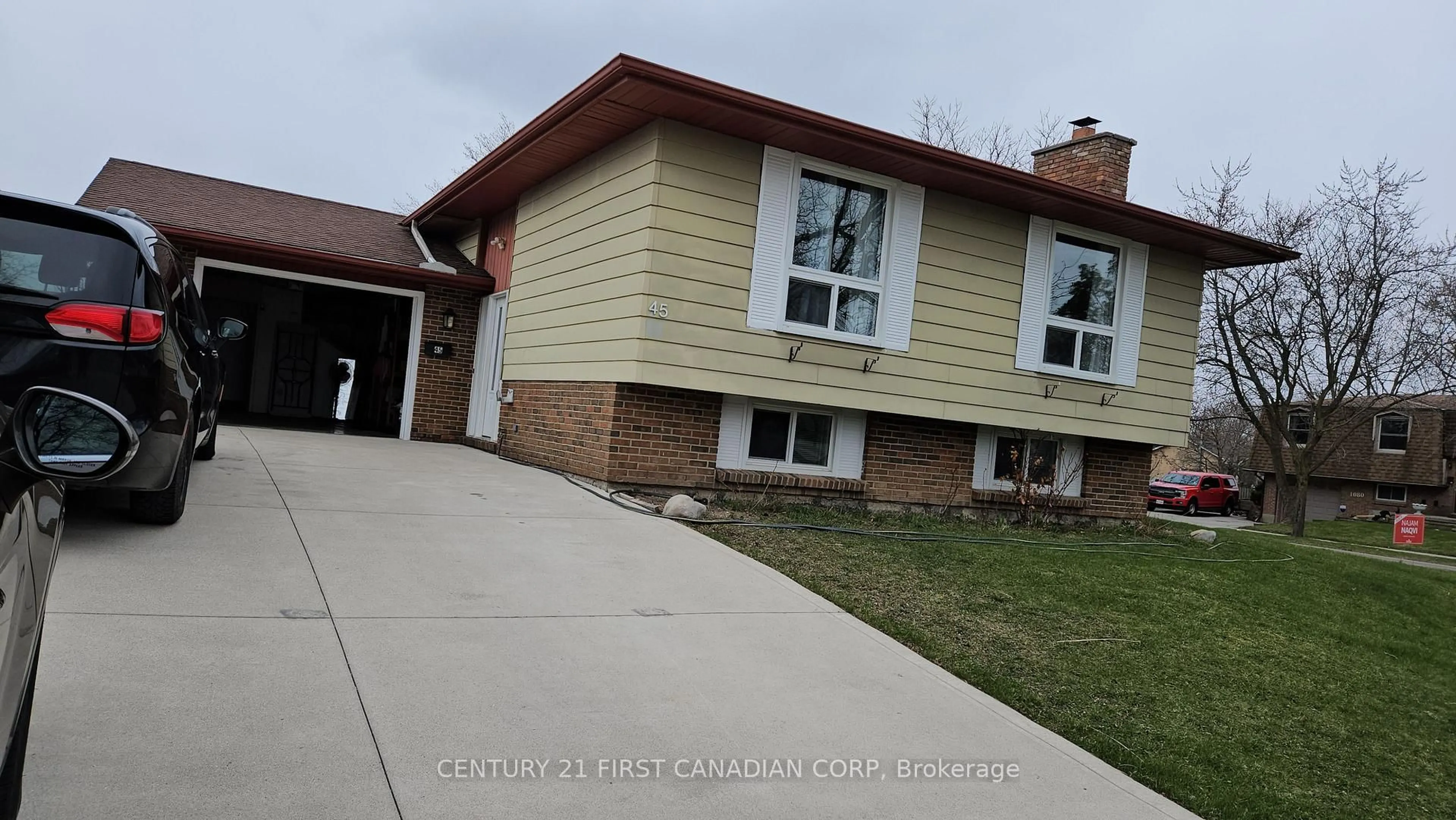 Home with vinyl exterior material, street for 45 Locust Cres, London South Ontario N6E 2K1