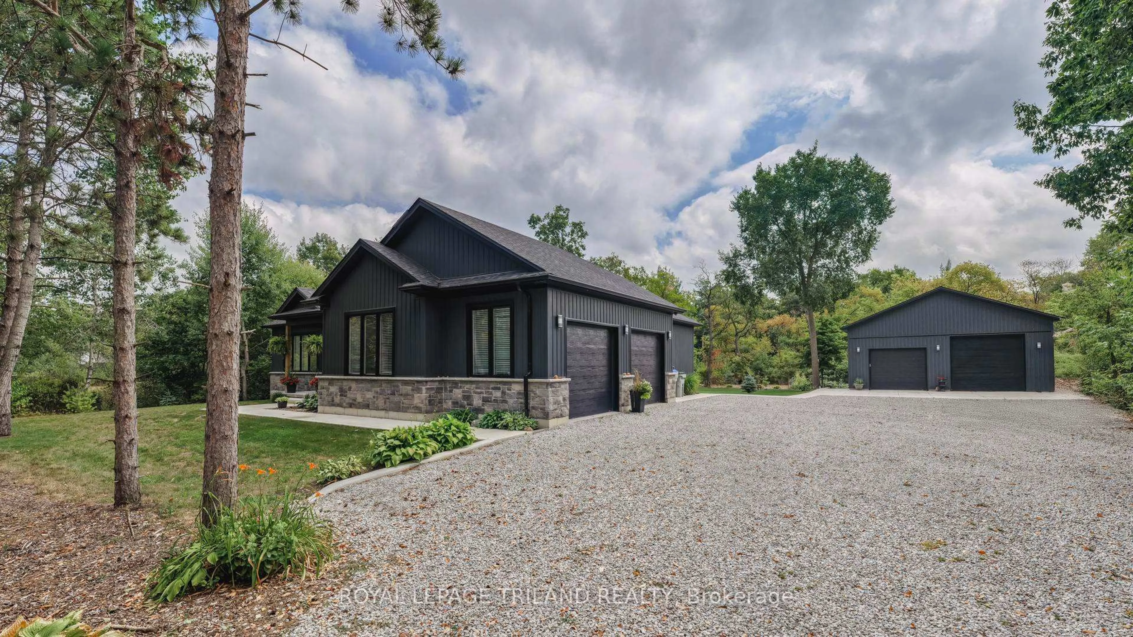 Home with brick exterior material, street for 8443 Goosemarsh Line, Lambton Shores Ontario N0M 1T0