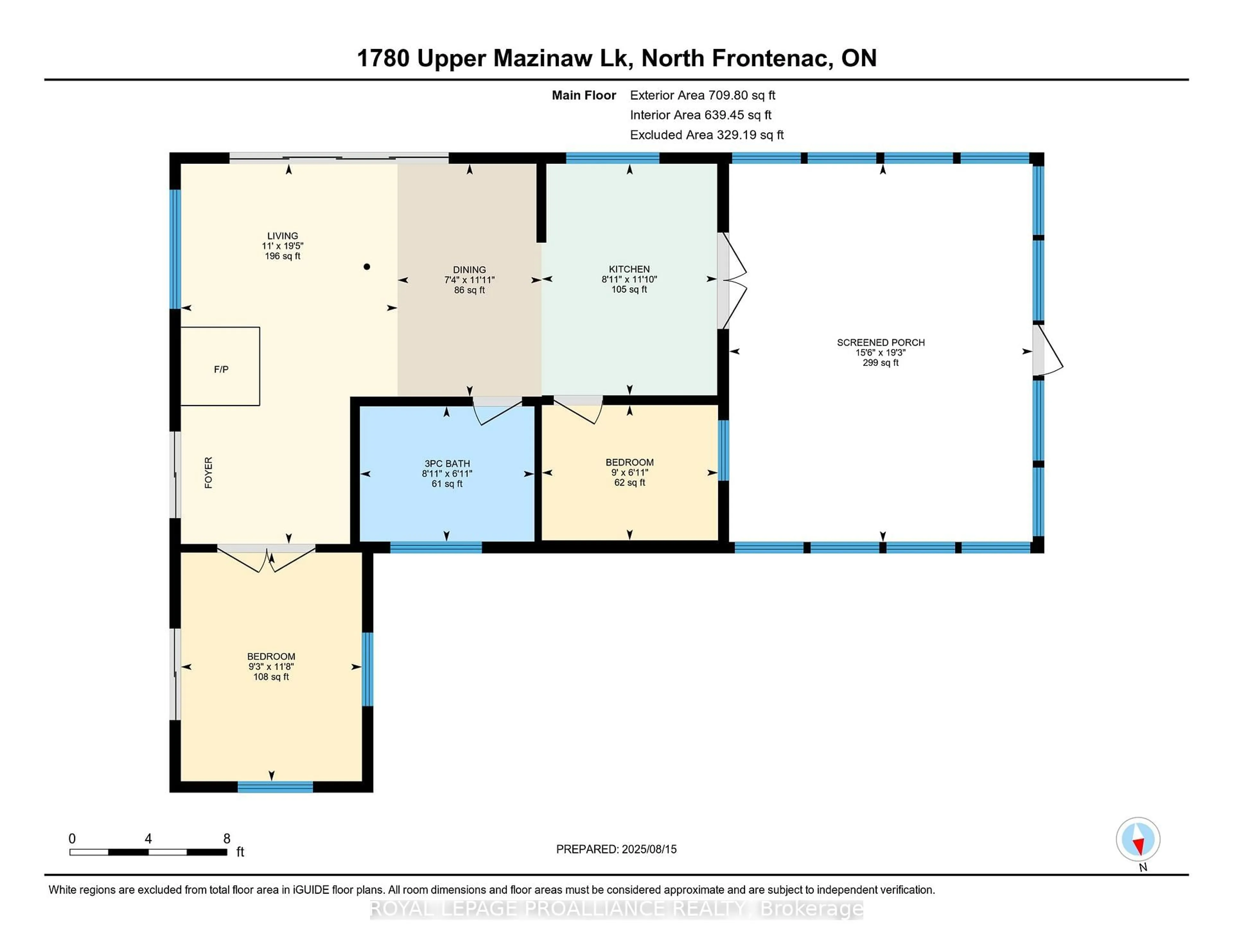 Floor plan for 1780 Mazinaw Lake, Cloyne Ontario K0H 1K0