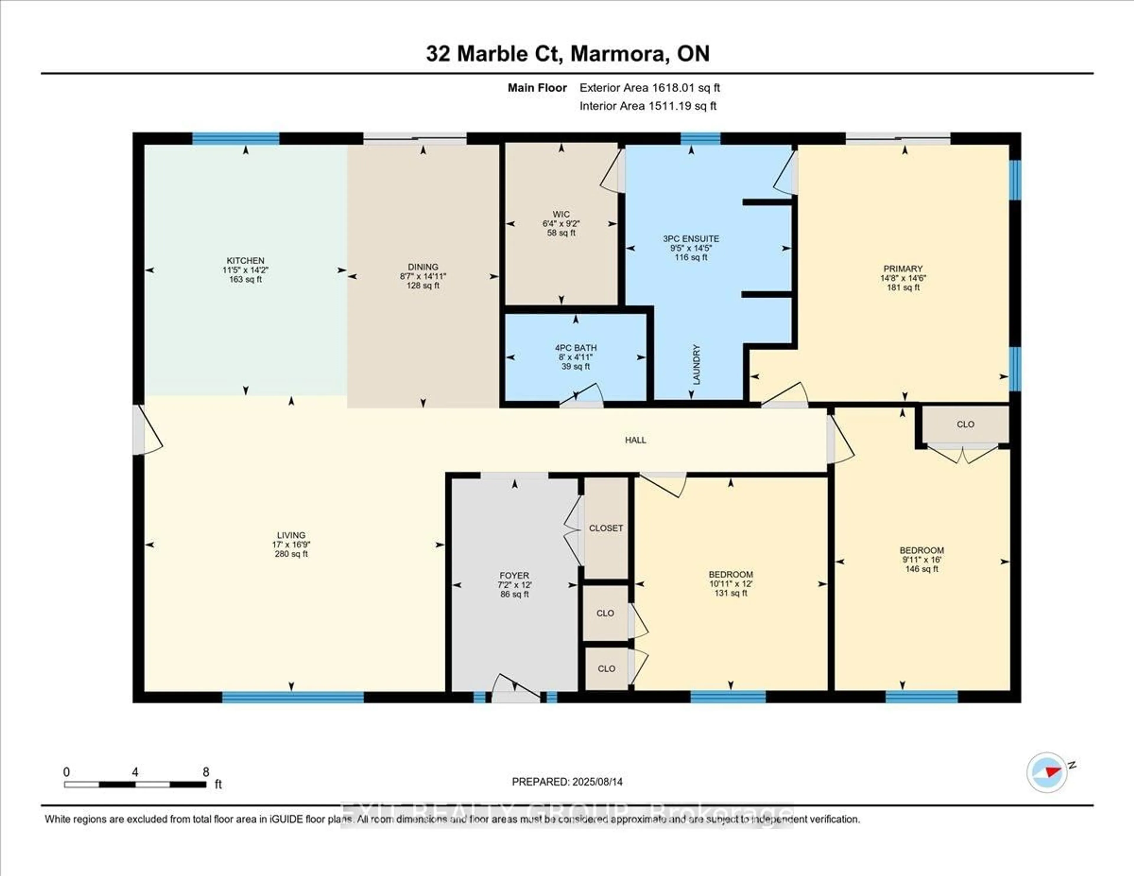 Floor plan for 32 Marble Crt, Limoges Ontario K0K 2M0