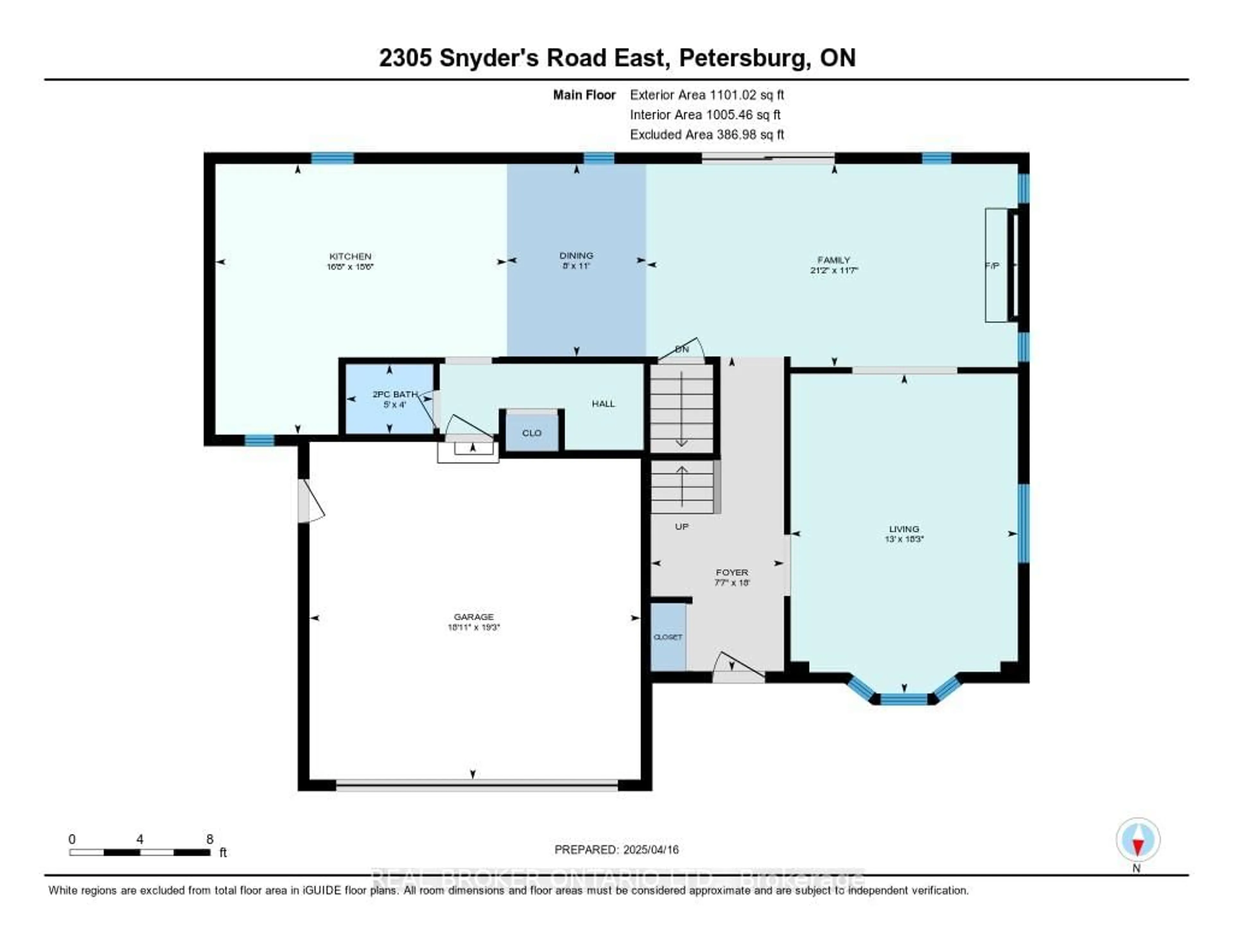 Floor plan for 2305 Snyders Rd, Wilmot Ontario N0B 2H0