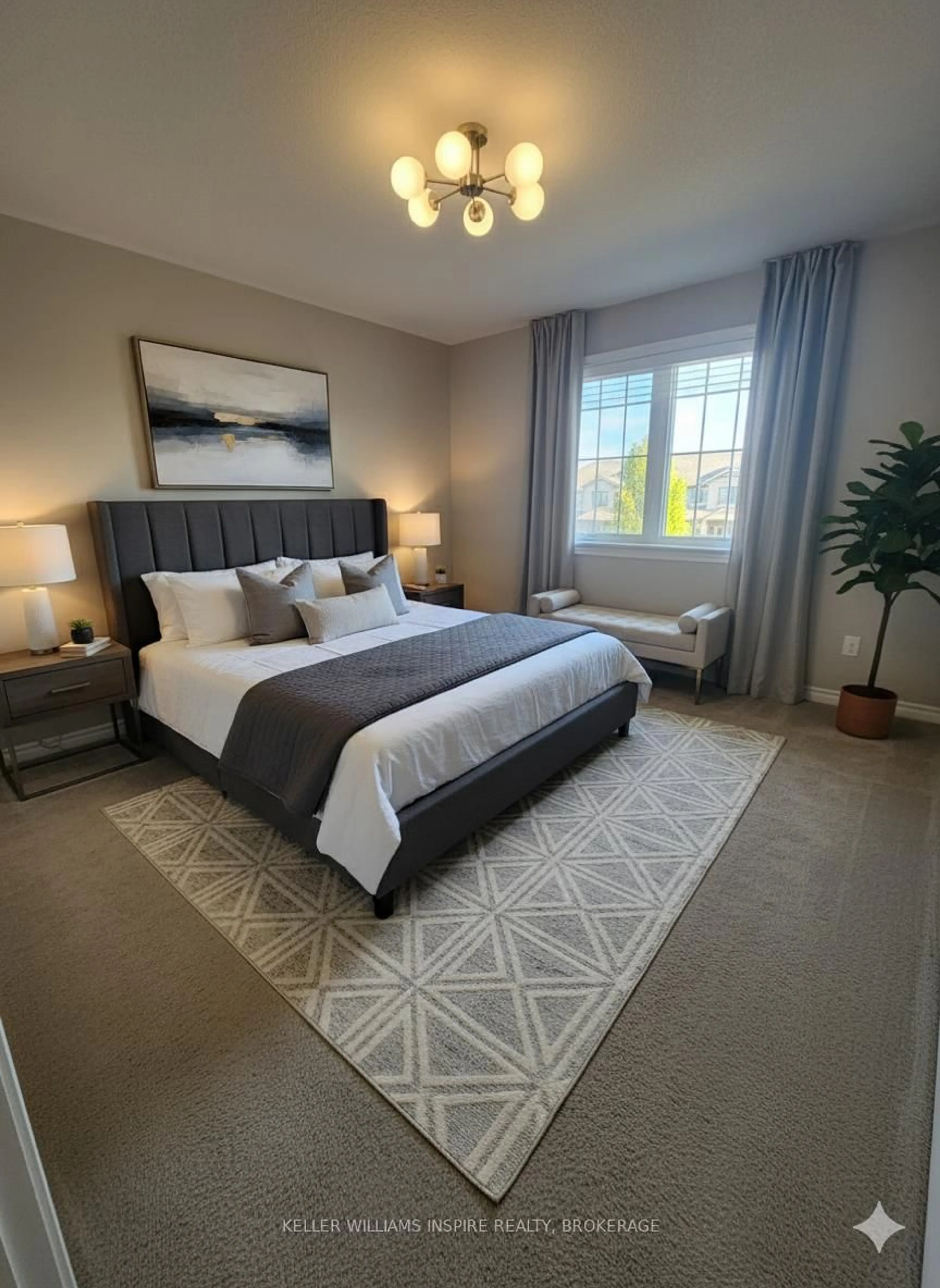 Bedroom with bed, carpet floor for 131 SIMURDA Crt, Loyalist Ontario K7N 1Y7