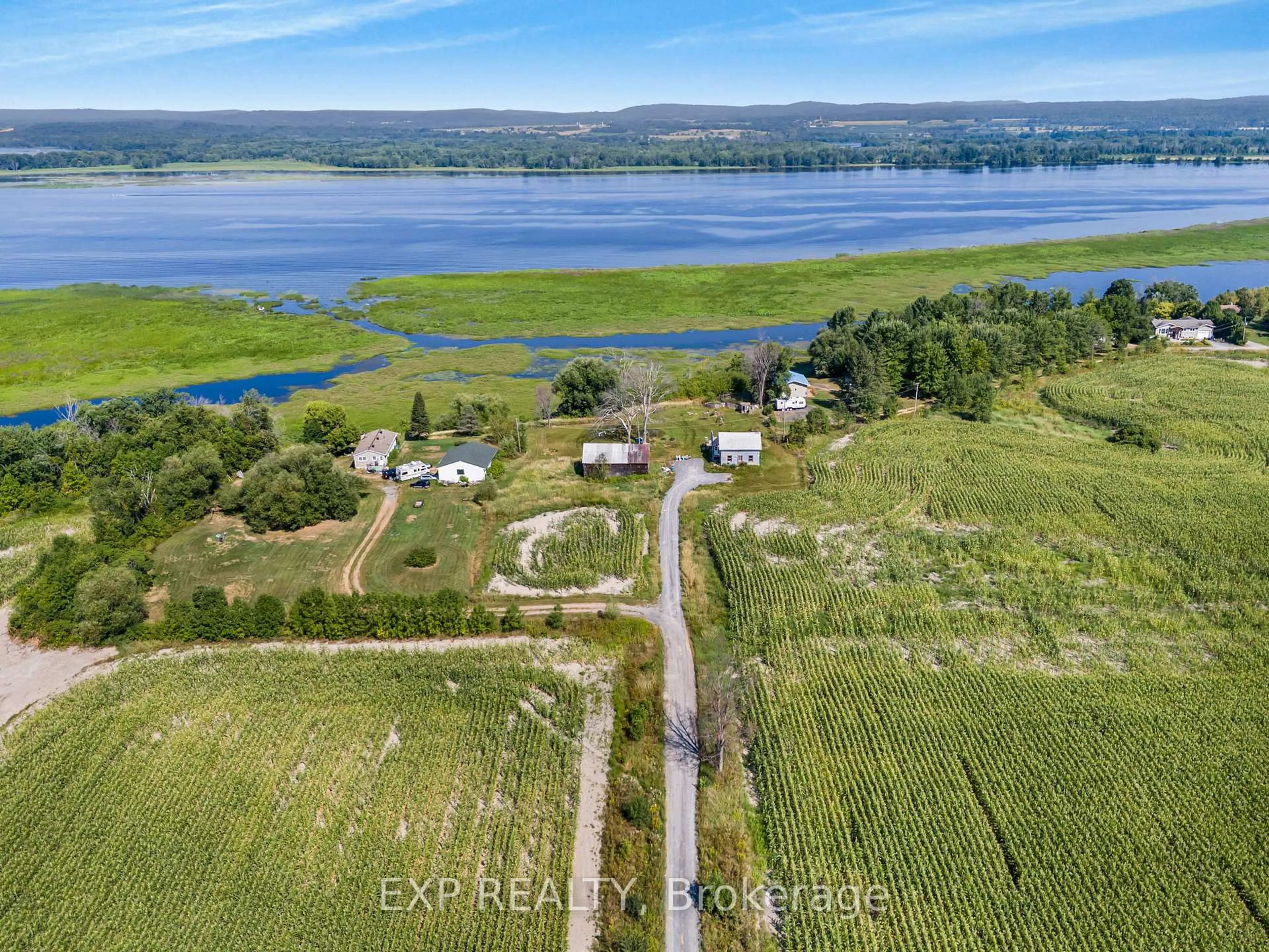 A pic from outside/outdoor area/front of a property/back of a property/a pic from drone, water/lake/river/ocean view for 2371 1 Concession Rd, Alfred and Plantagenet Ontario K0B 1L0
