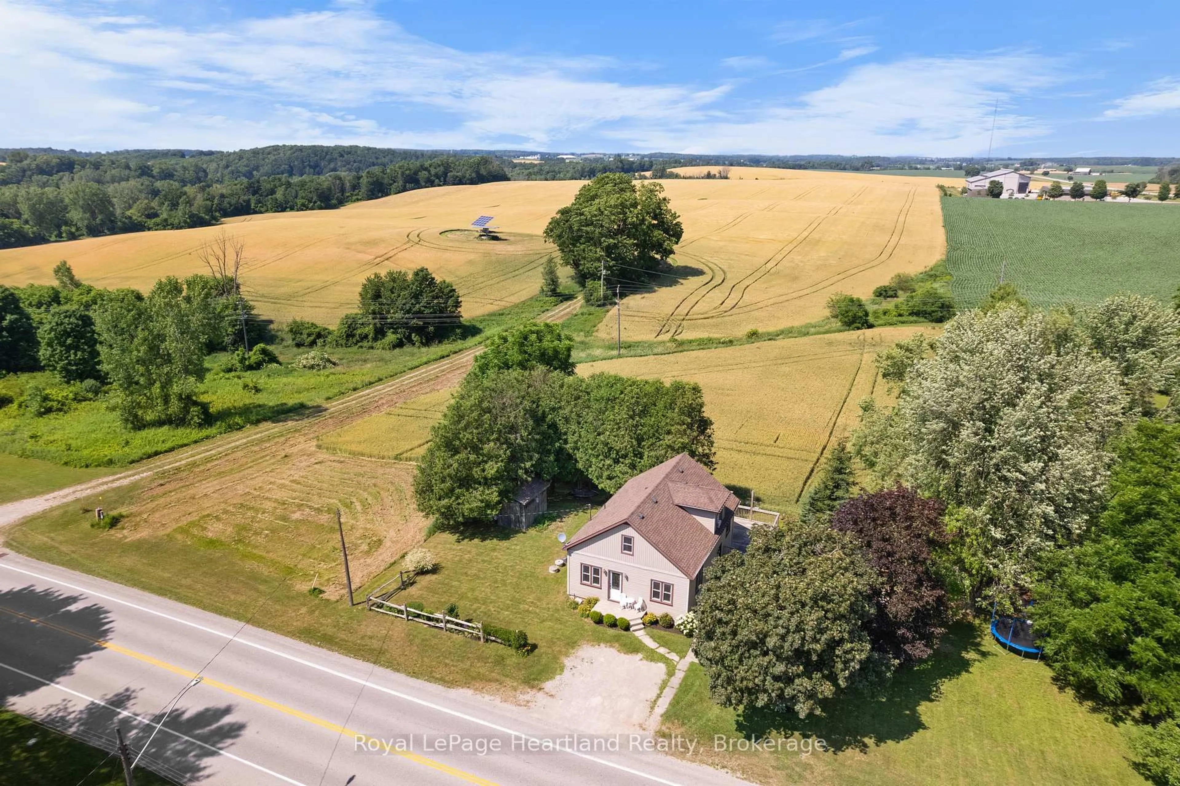 A pic from outside/outdoor area/front of a property/back of a property/a pic from drone, mountain view for 38480 Blyth Rd, Ashfield-Colborne-Wawanosh Ontario N0M 1E0