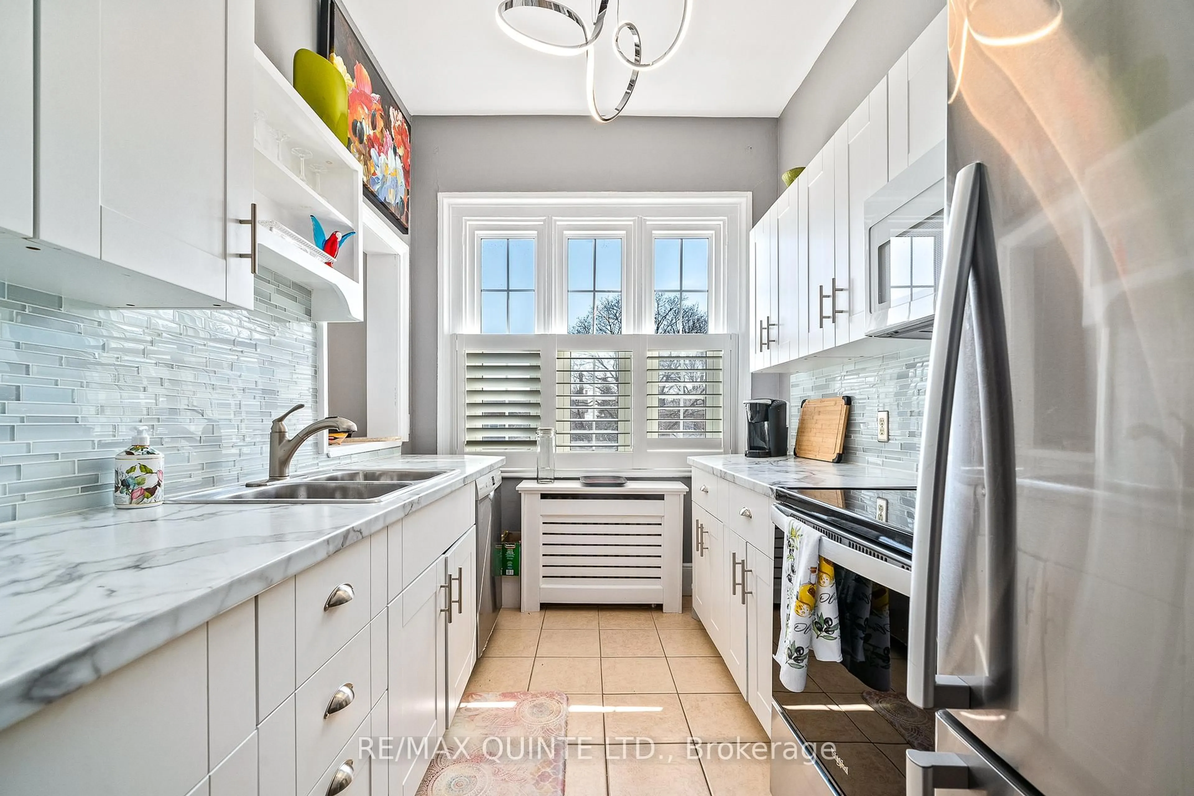 Contemporary kitchen, ceramic/tile floor for 156 Bridge St, Belleville Ontario K8N 1M9
