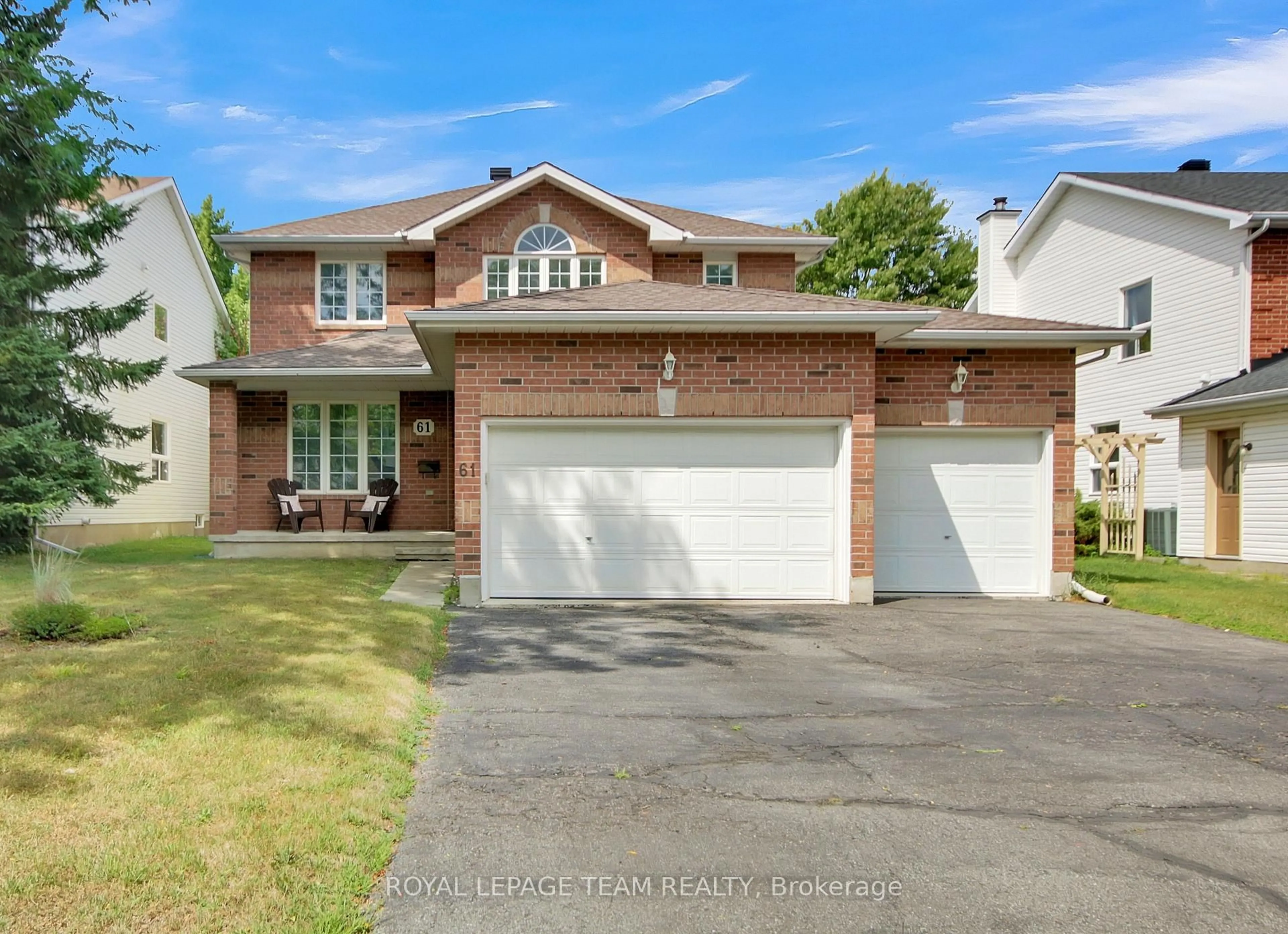 Home with brick exterior material, street for 61 Beamish Cres, Ottawa Ontario K2K 2R7
