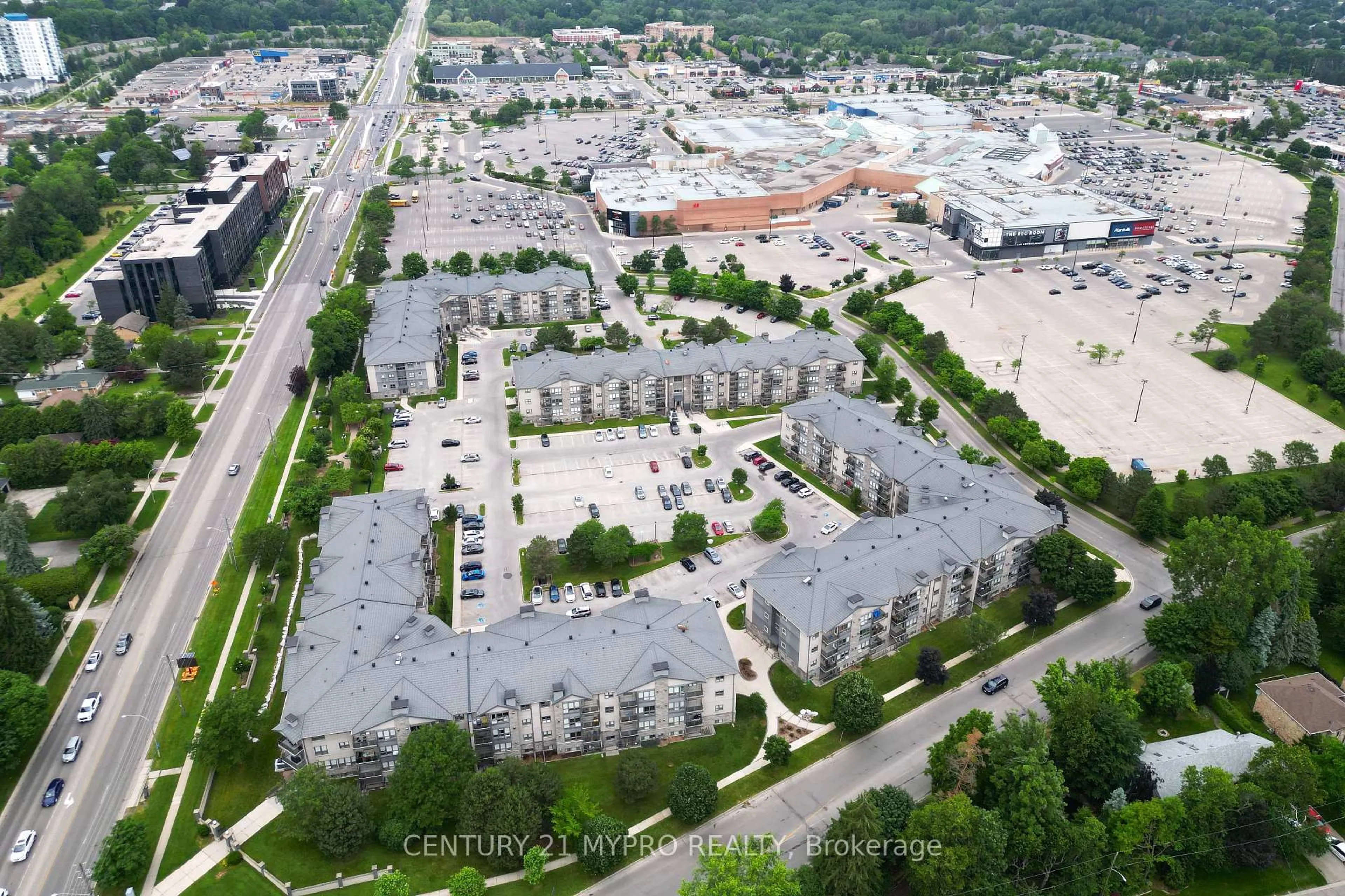 A pic from outside/outdoor area/front of a property/back of a property/a pic from drone, street for 1 Jacksway Cres #410, London North Ontario N5X 3T5