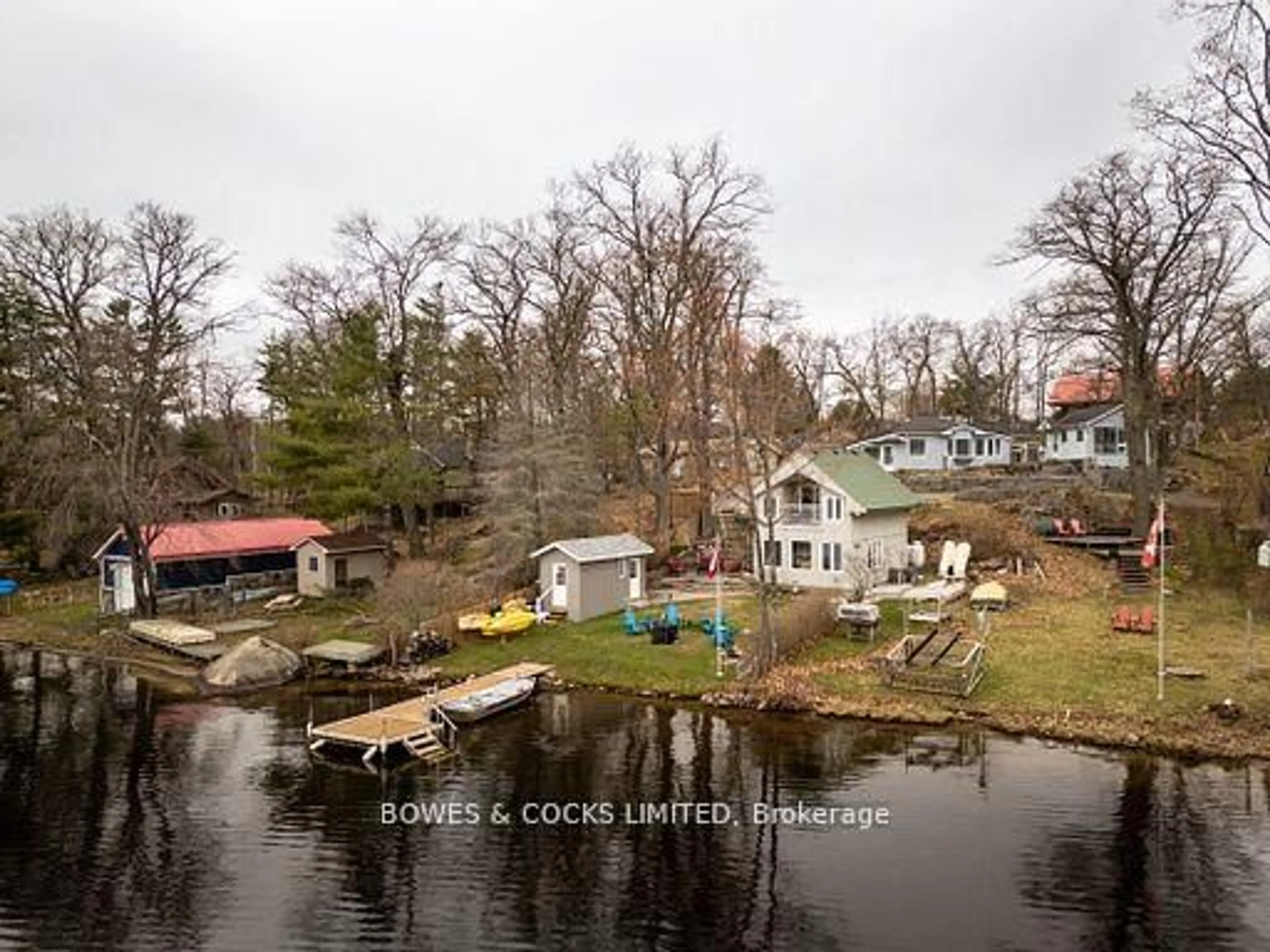 A pic from outside/outdoor area/front of a property/back of a property/a pic from drone, water/lake/river/ocean view for 31 Fire Route 28, North Kawartha Ontario K0L 2H0