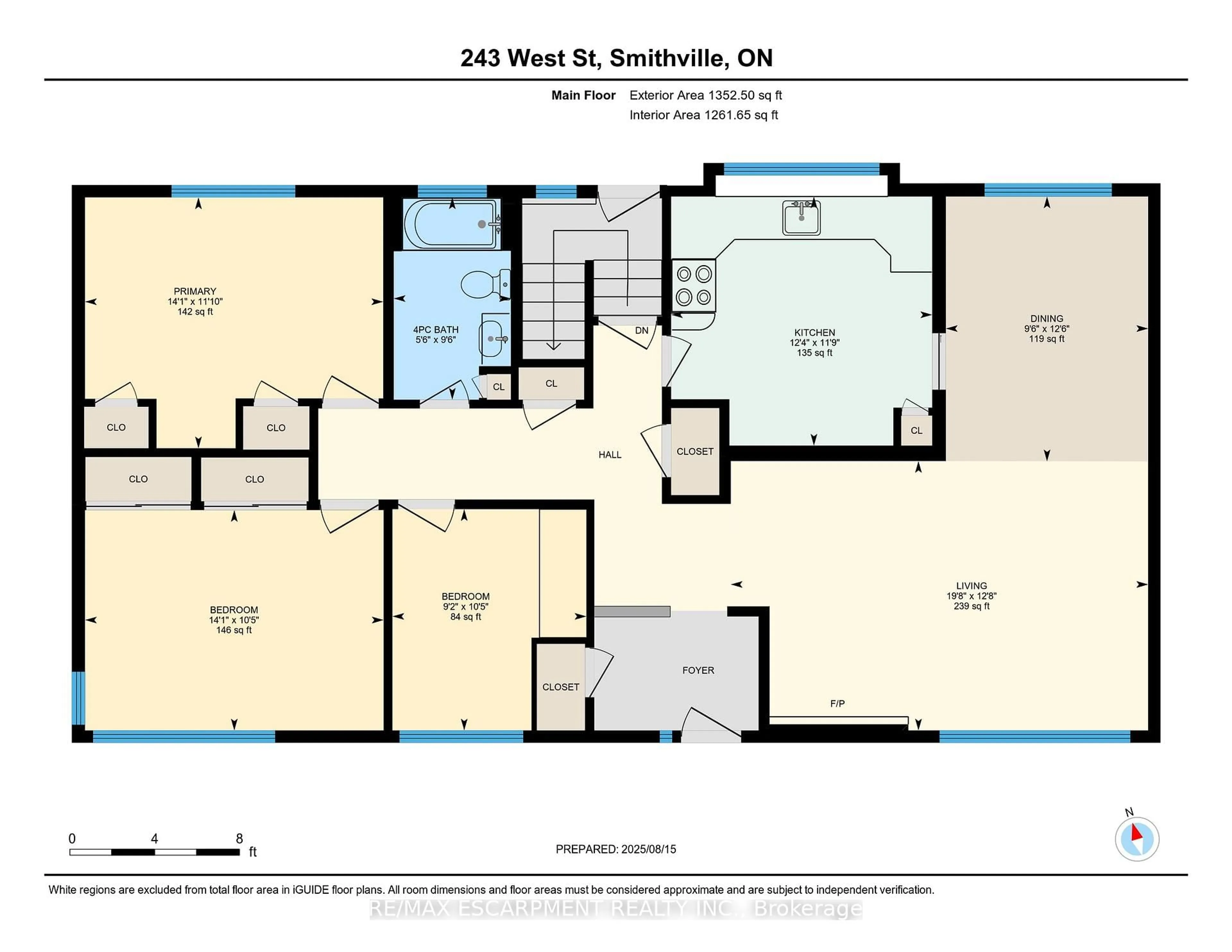 Floor plan for 243 West St, West Lincoln Ontario L0R 2A0