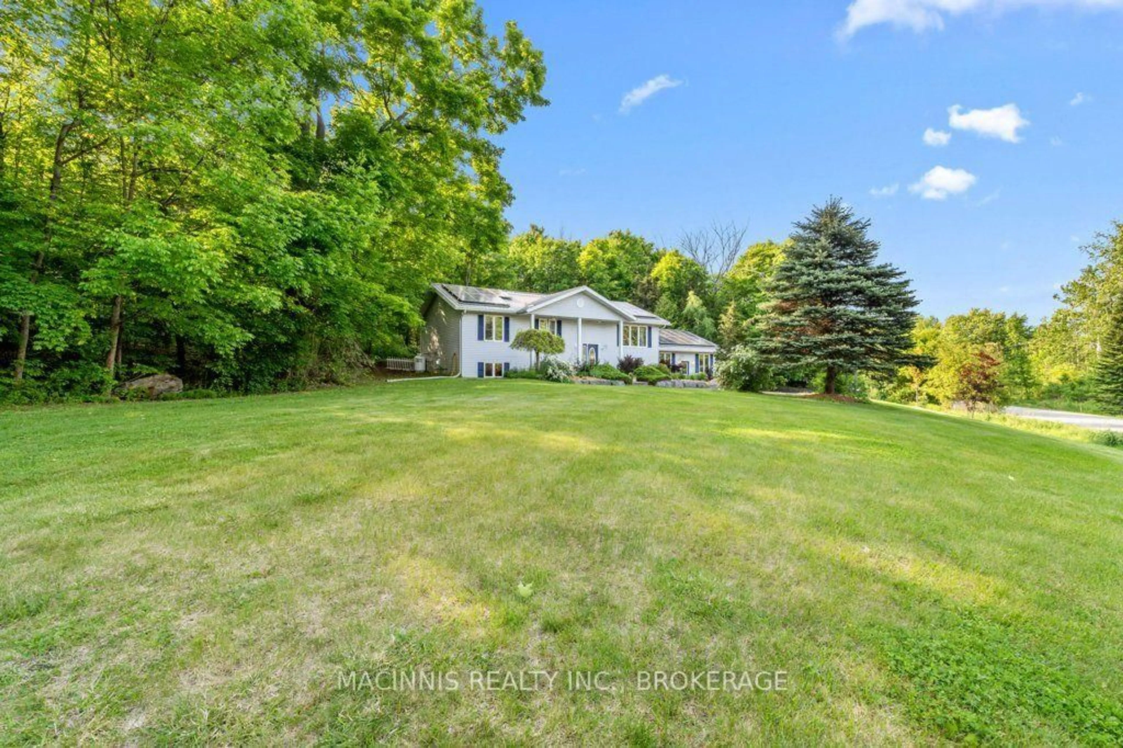 A pic from outside/outdoor area/front of a property/back of a property/a pic from drone, water/lake/river/ocean view for 6187 REVELL Rd, Verona Ontario K0H 2W0