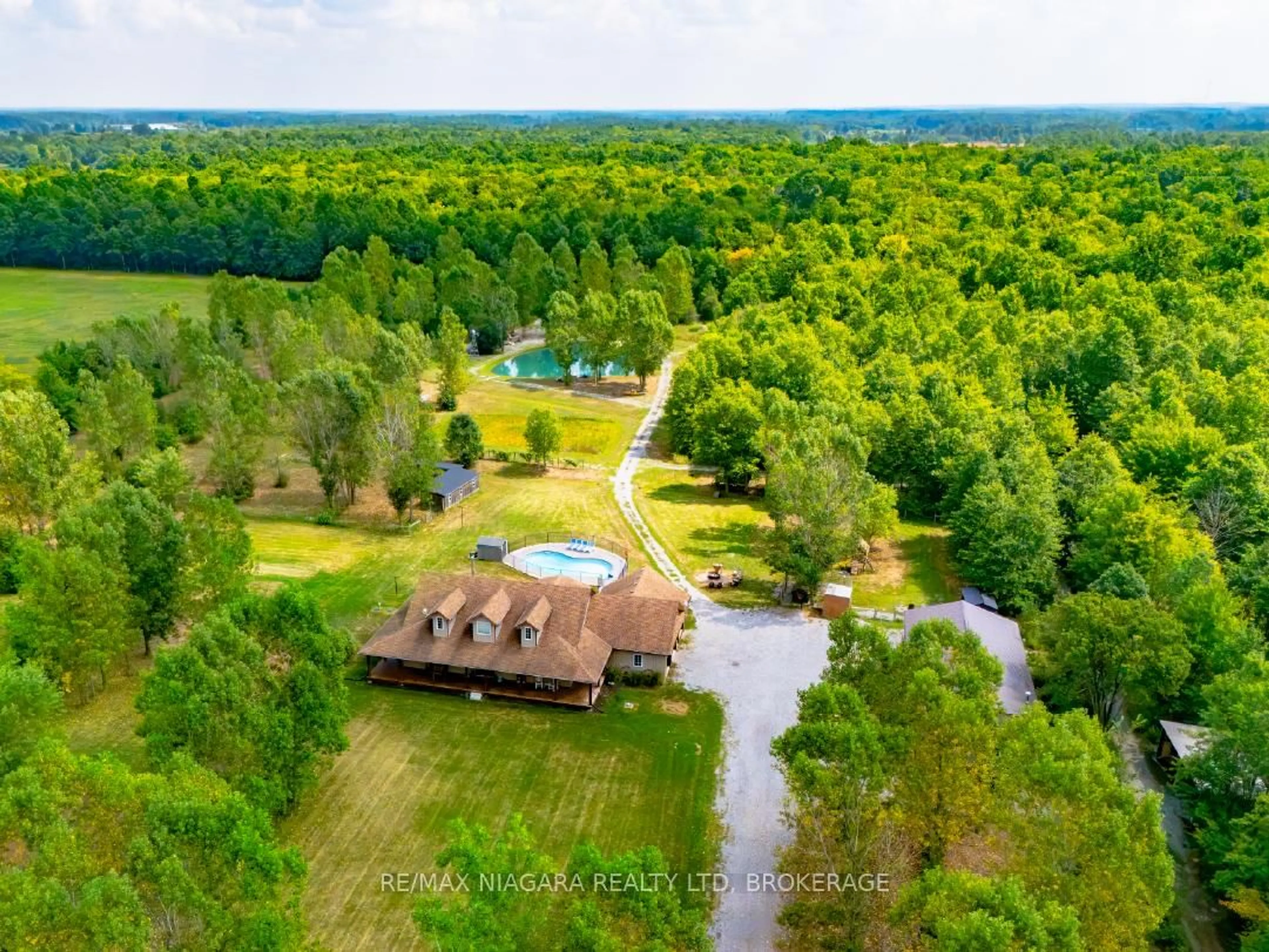A pic from outside/outdoor area/front of a property/back of a property/a pic from drone, water/lake/river/ocean view for 3481 Troup Rd, Port Colborne Ontario L3K 5V5