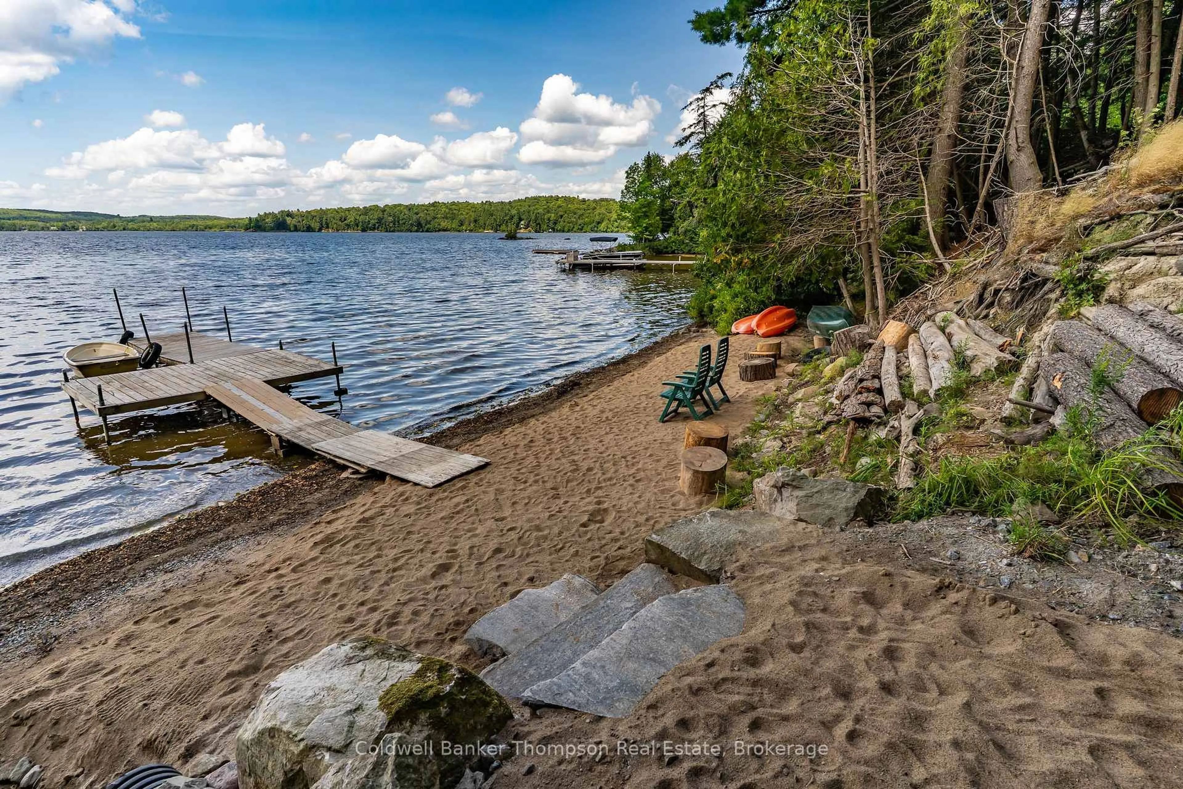 Patio, water/lake/river/ocean view for 1019 "D" So Ho Mish Rd, Ryerson Ontario P0A 1C0