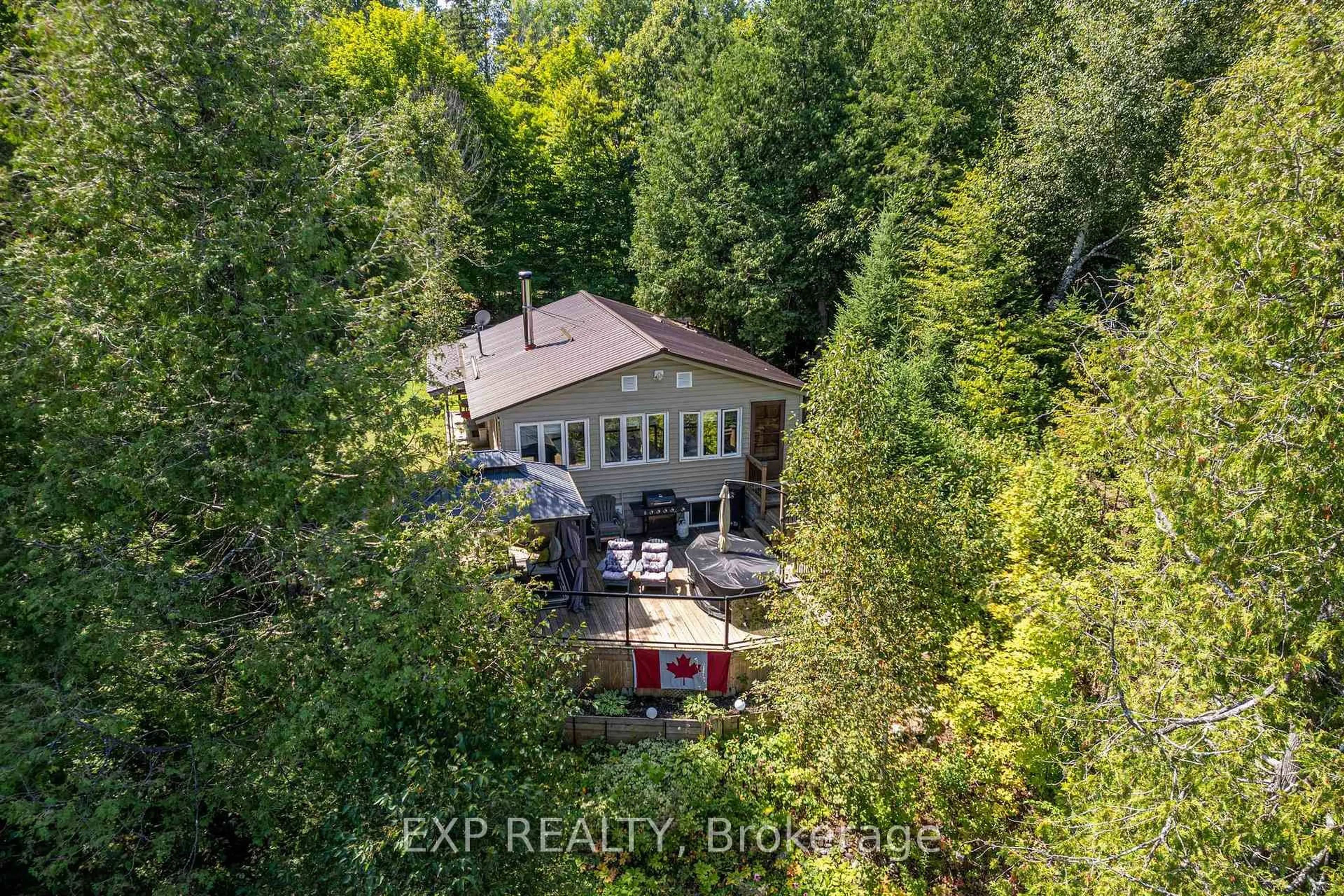 A pic from outside/outdoor area/front of a property/back of a property/a pic from drone, forest/trees view for 26 Butternut Lane, Haley Station Ontario K0J 1Y0