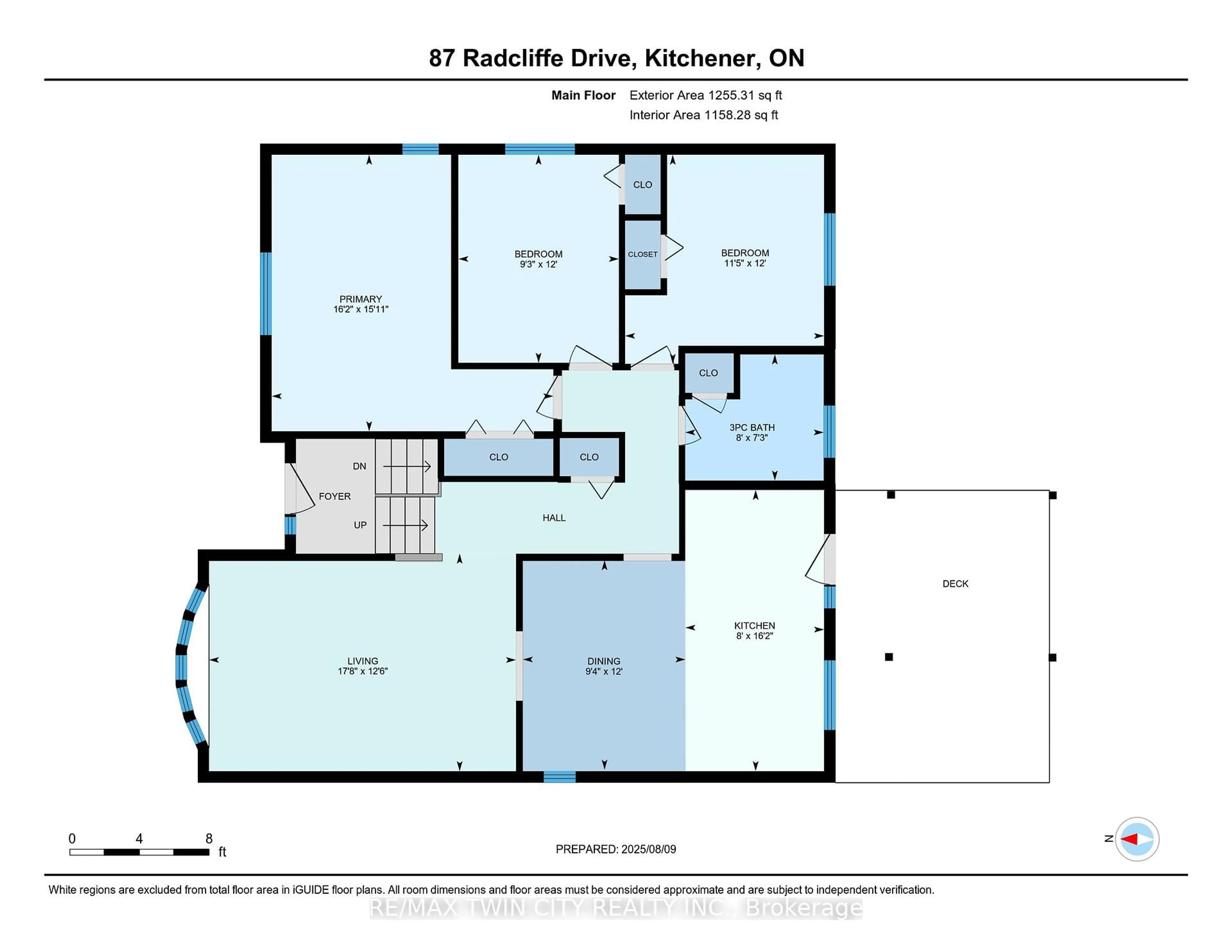 Floor plan for 87 Radcliffe Dr, Kitchener Ontario N2E 1Y7