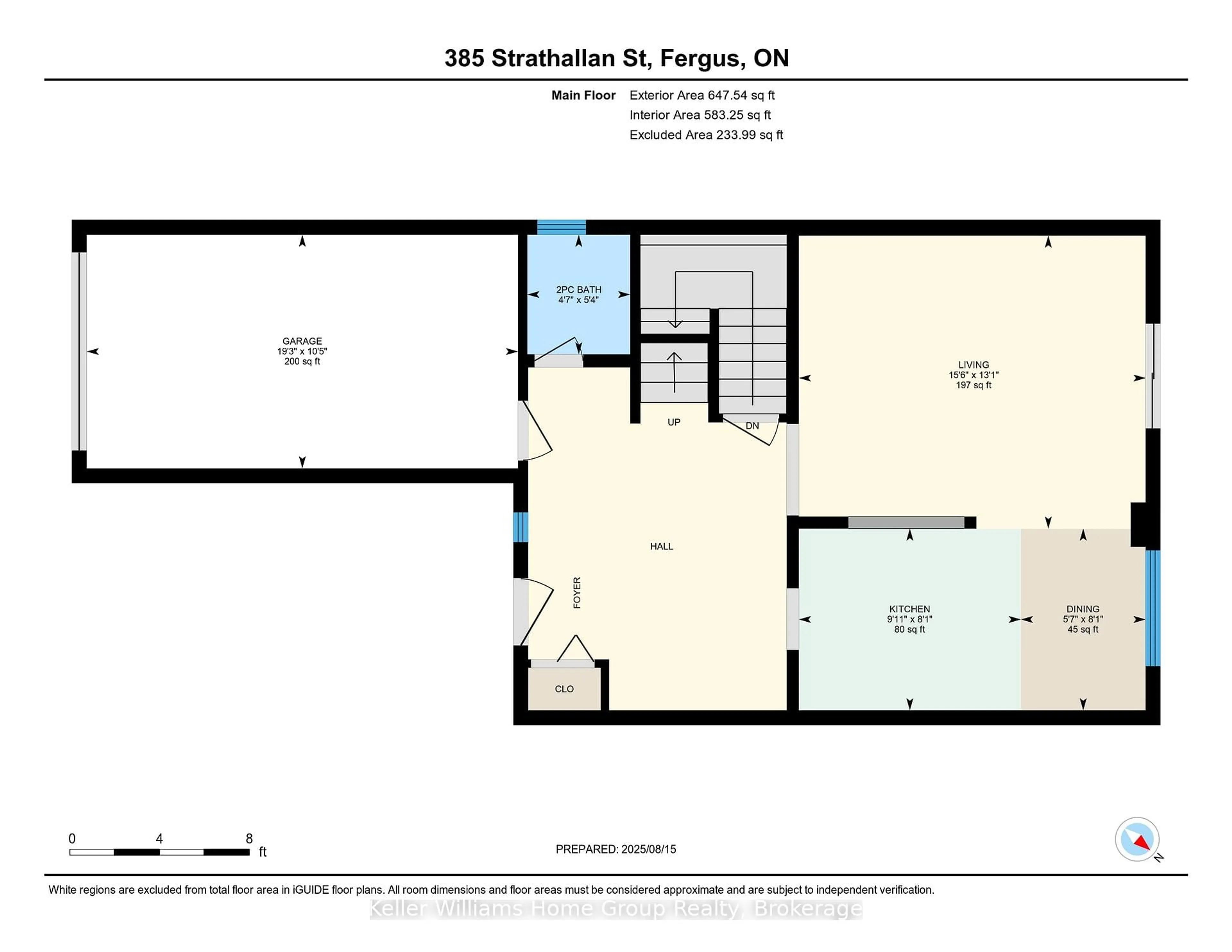 Floor plan for 385 Strathallan St, Centre Wellington Ontario N1M 3L3