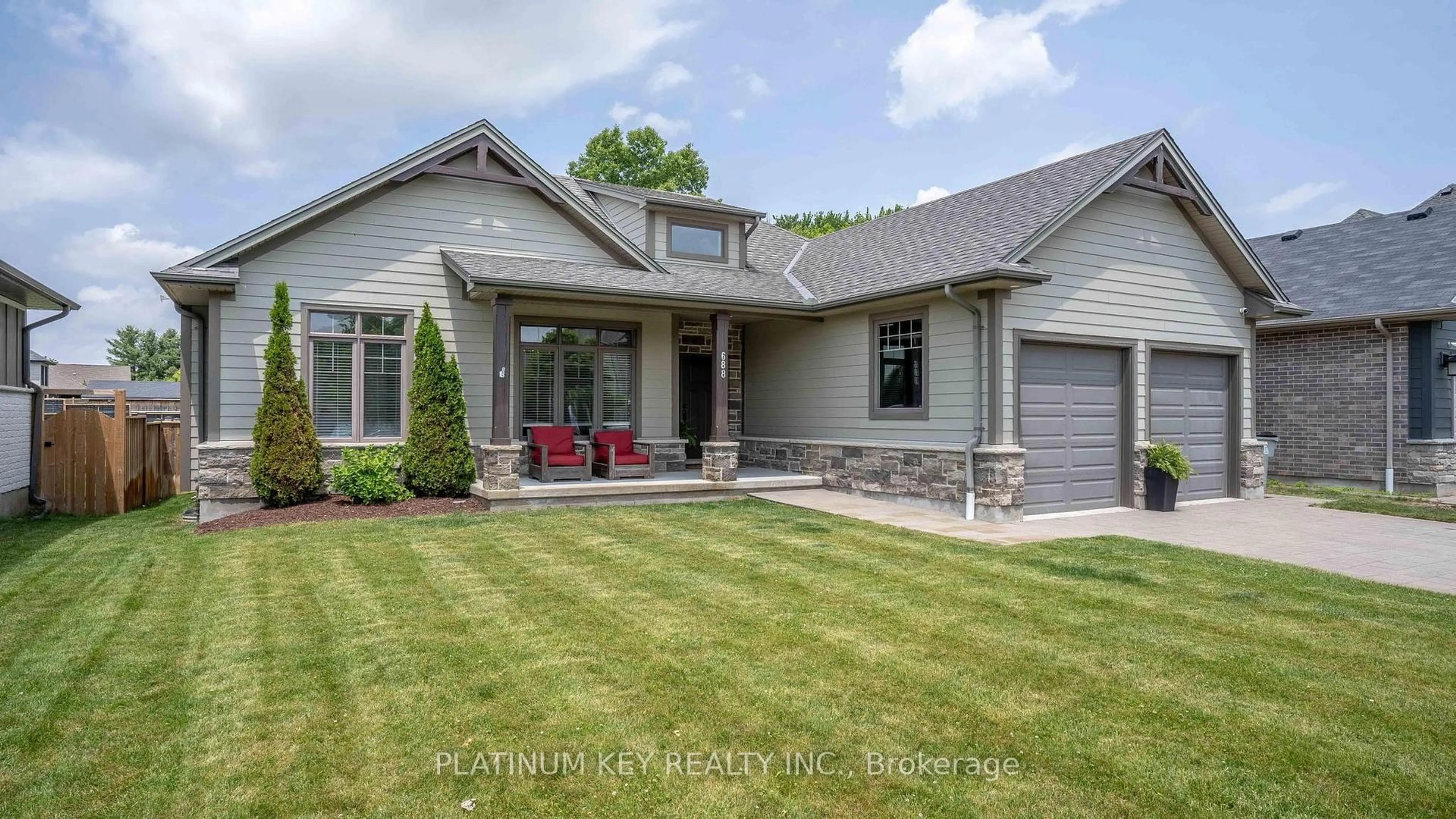 Home with brick exterior material, street for 688 Woods Edge Rd, Strathroy-Caradoc Ontario N0L 1W0