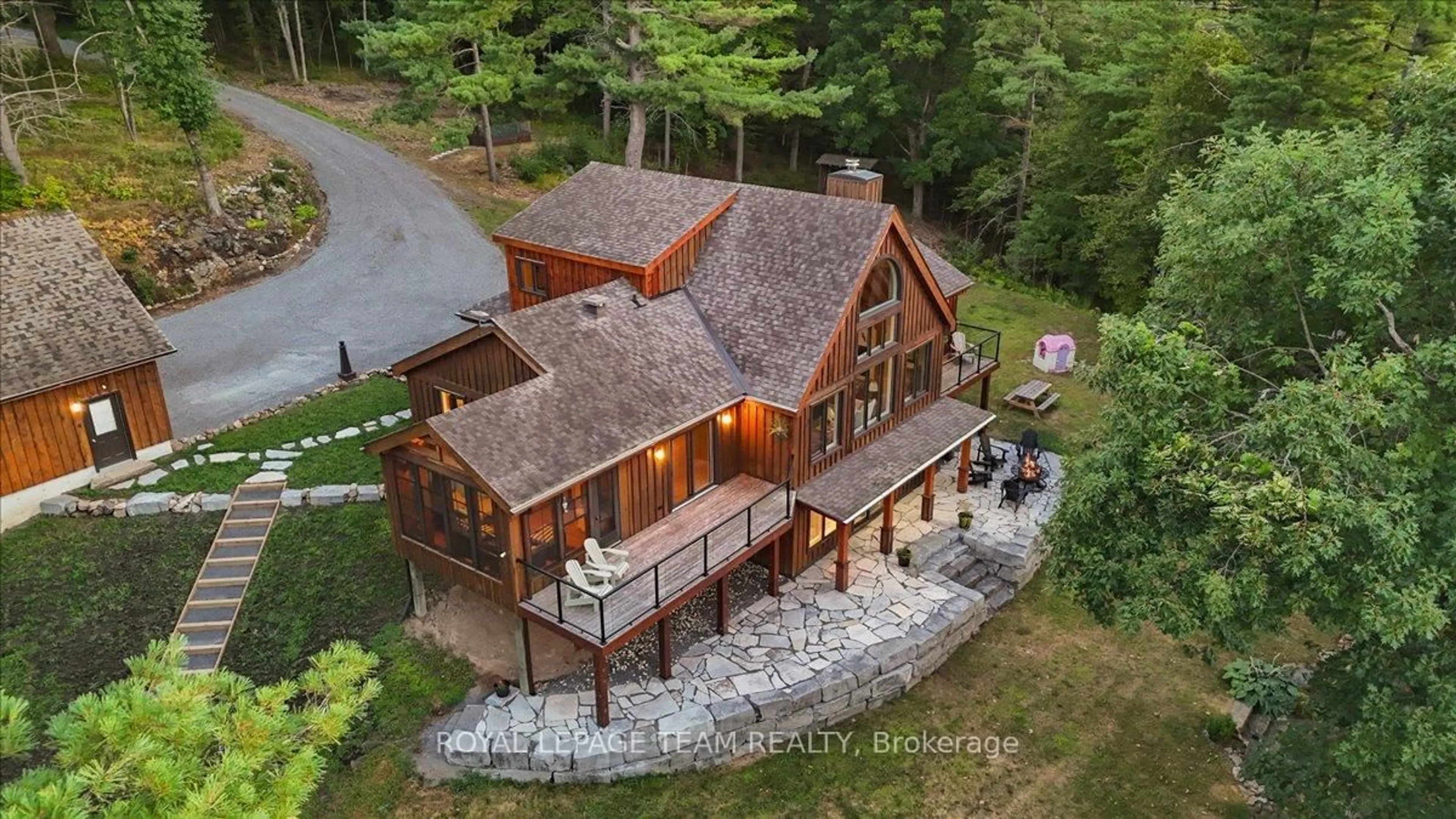 A pic from outside/outdoor area/front of a property/back of a property/a pic from drone, unknown for 884 Anderson Rd, Tichborne Ontario K0H 2V0