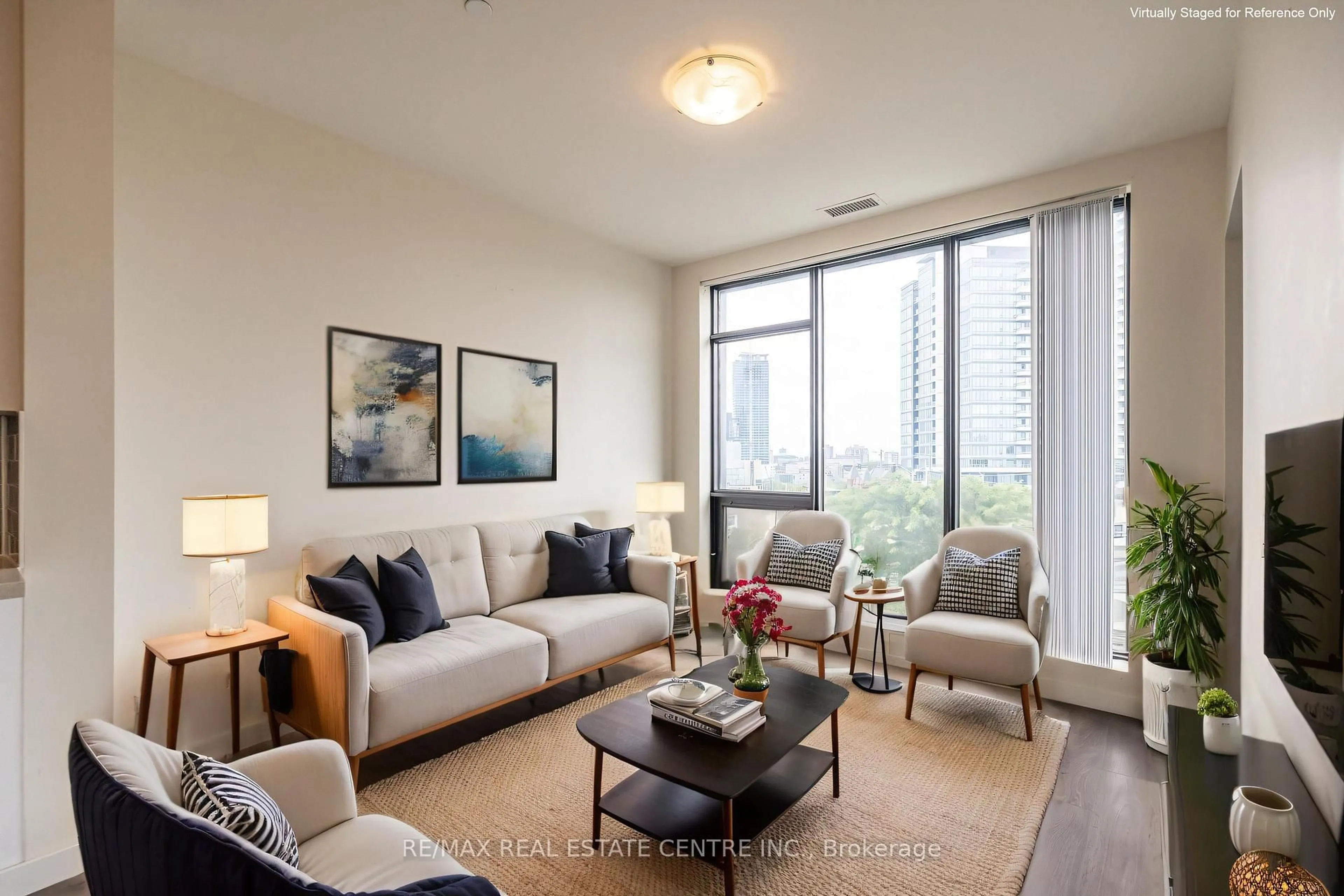 Living room with furniture, unknown for 690 King St #412, Kitchener Ontario N2G 0B9