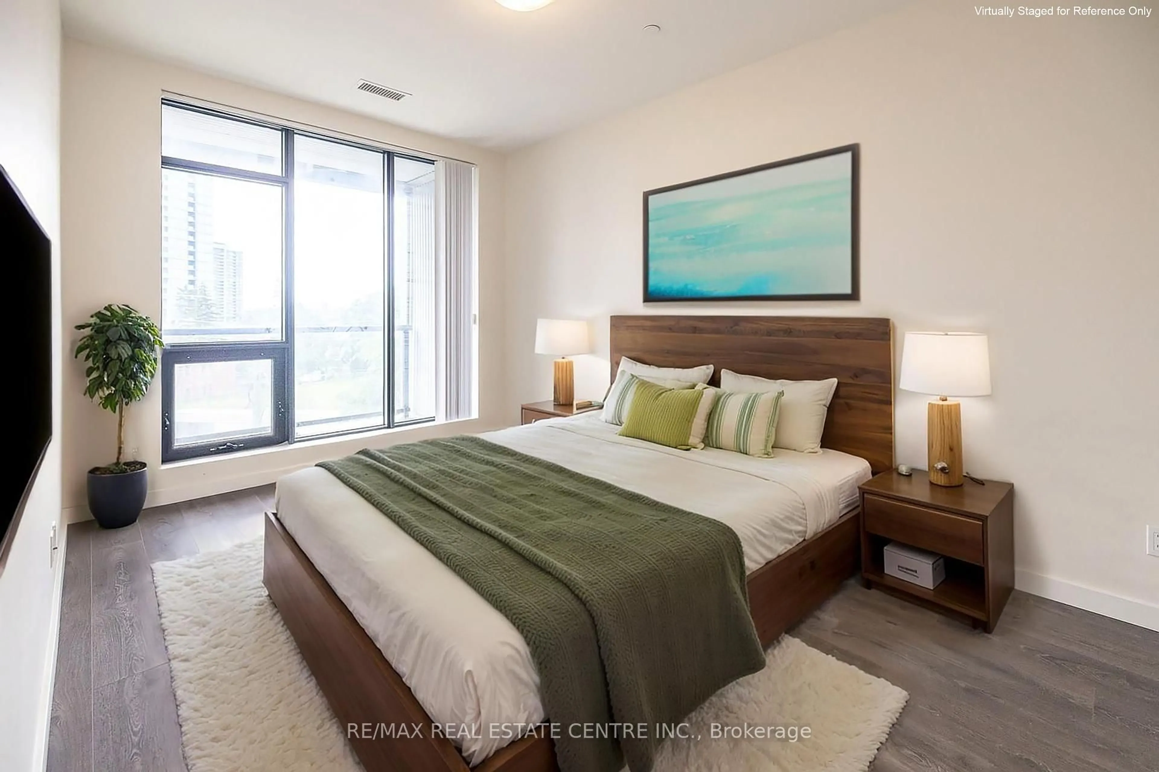 Bedroom with bed, unknown for 690 King St #412, Kitchener Ontario N2G 0B9