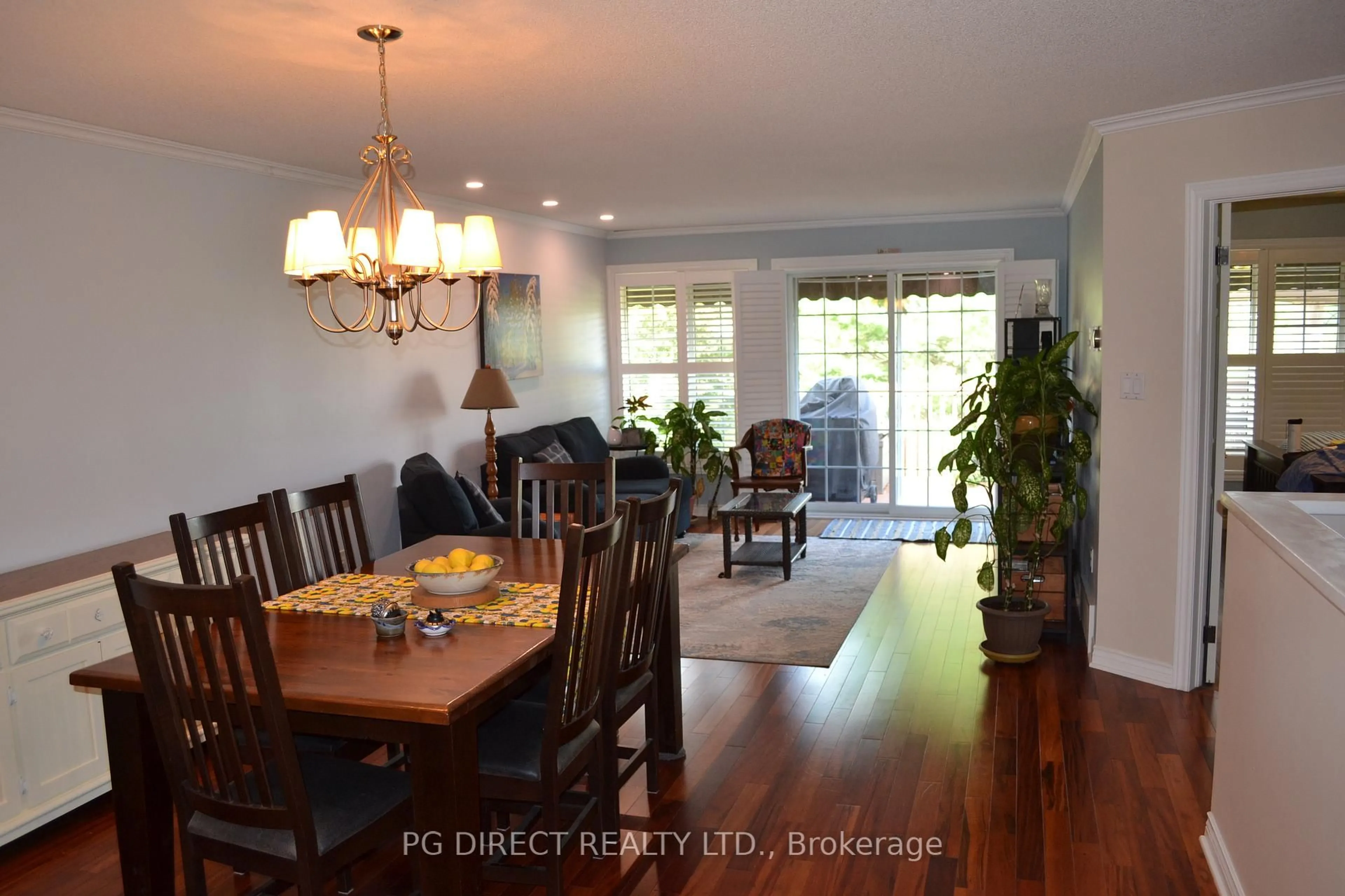 Dining room, wood/laminate floor for 145 Fairway Dr, Callander Ontario P0H 1H0