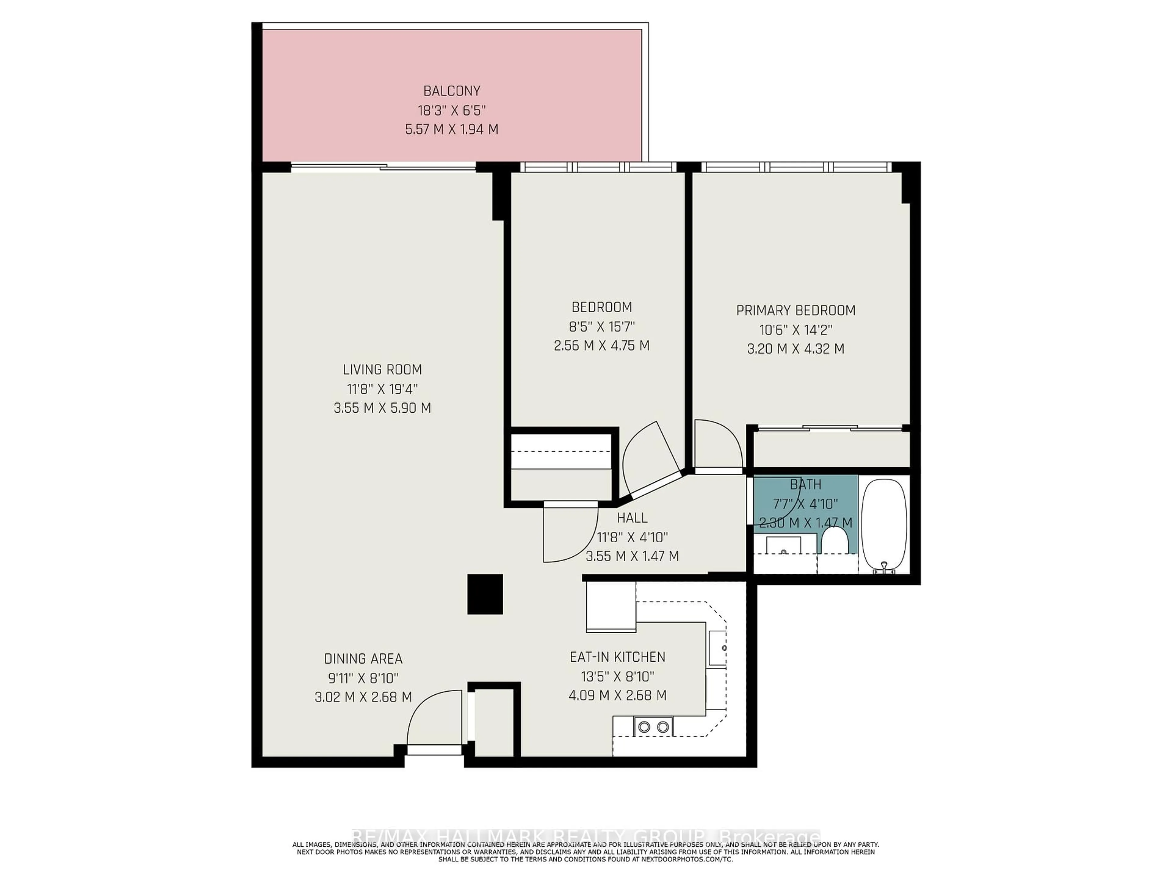 Floor plan for 40 Landry St #1406, Ottawa Ontario K1L 8K4