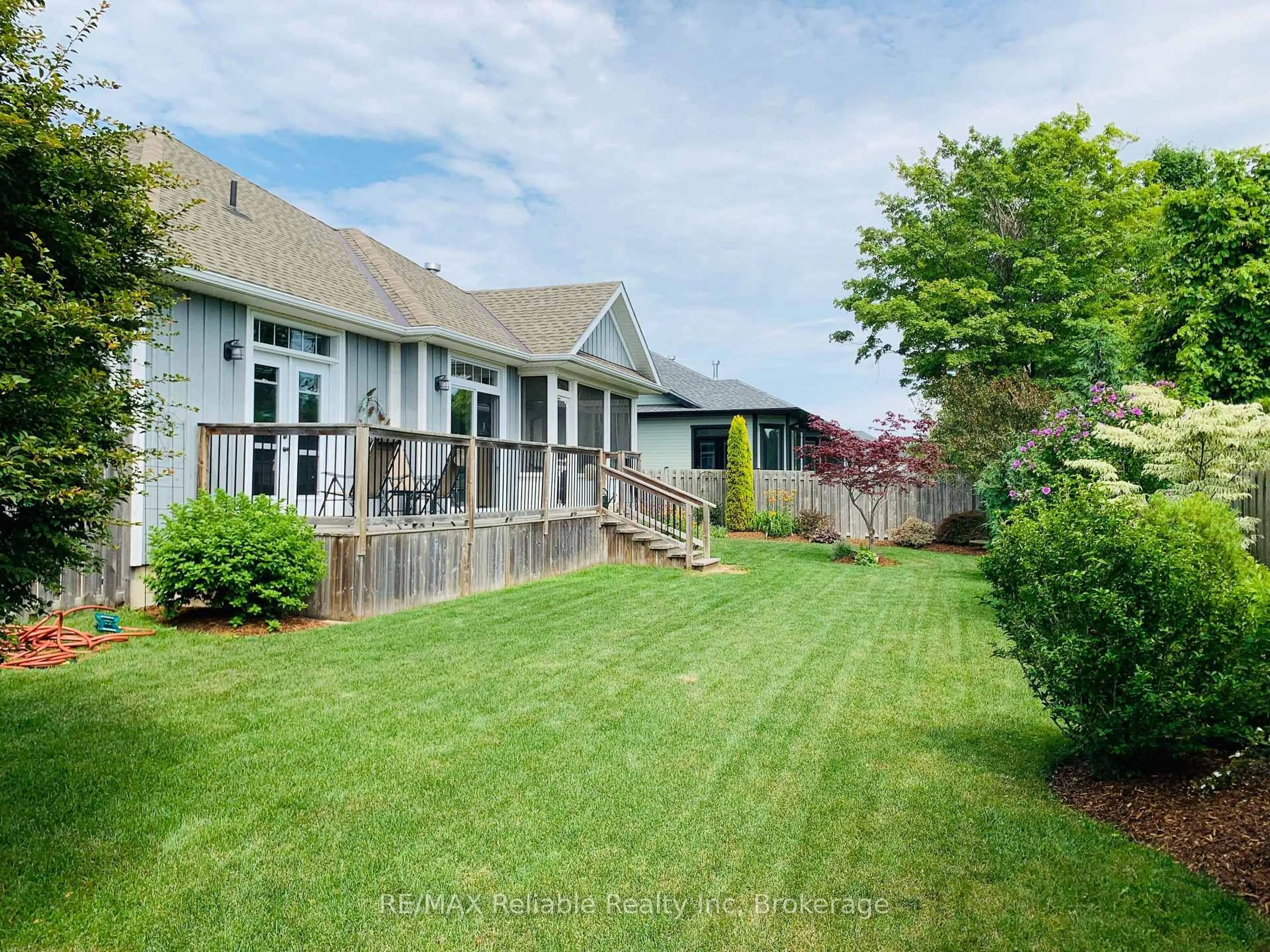 A pic from outside/outdoor area/front of a property/back of a property/a pic from drone, water/lake/river/ocean view for 22 Thimbleweed Dr, Bluewater Ontario N0M 1G0