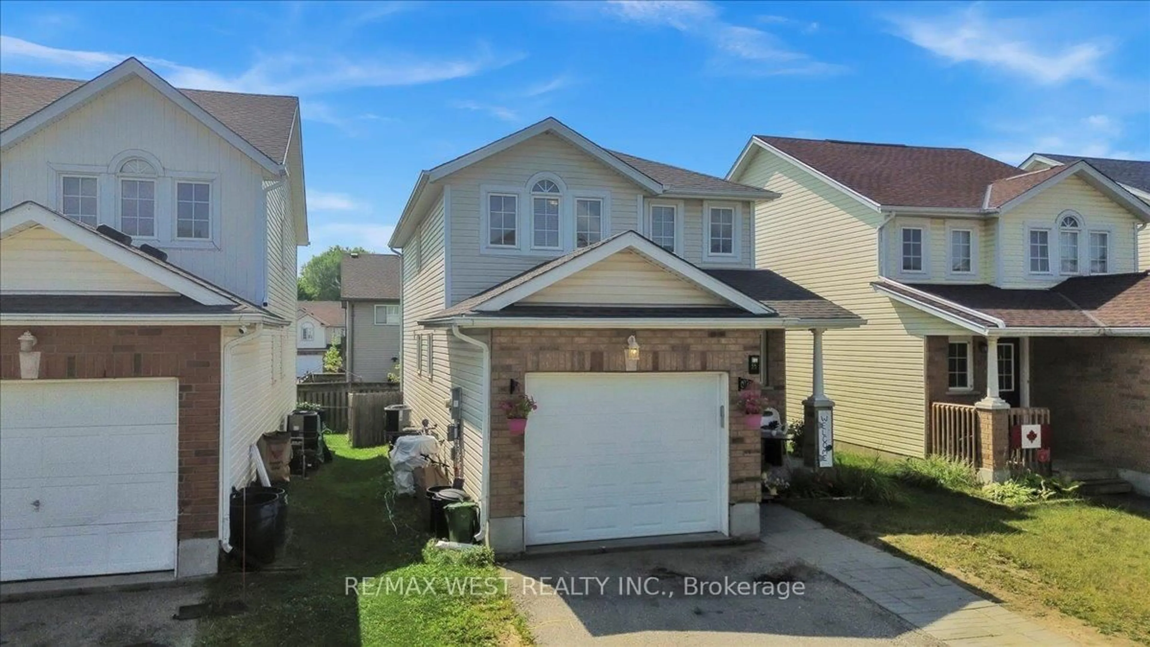A pic from outside/outdoor area/front of a property/back of a property/a pic from drone, street for 55 Dahlia St, Kitchener Ontario N2E 3Y7