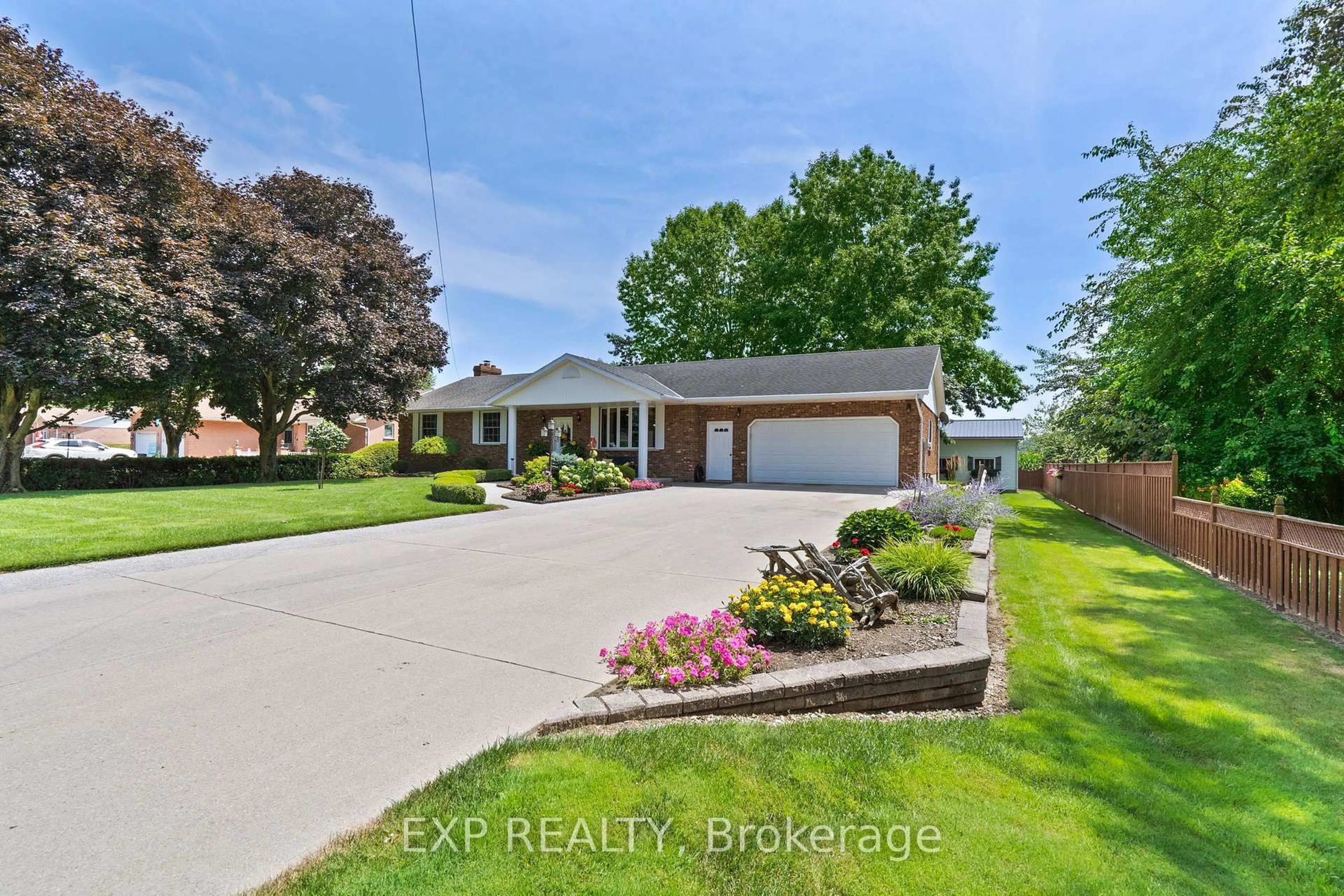 A pic from outside/outdoor area/front of a property/back of a property/a pic from drone, water/lake/river/ocean view for 23067 Pioneer Line, West Elgin Ontario N0L 2C0
