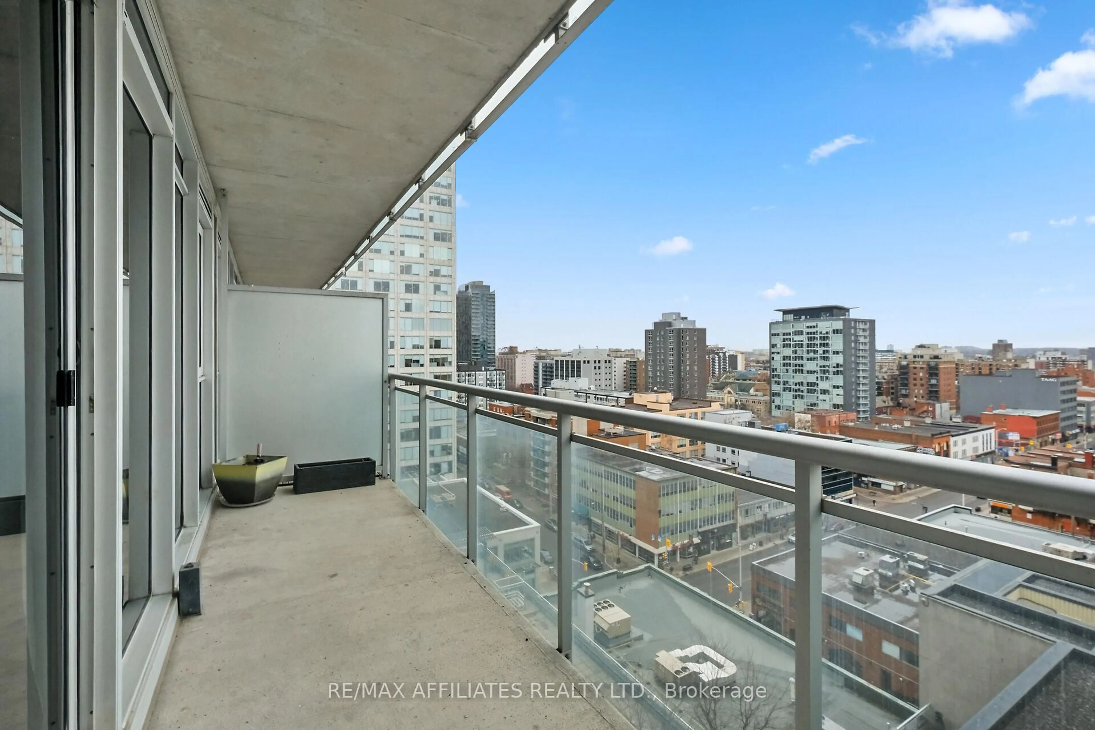 Balcony in the apartment, city buildings view from balcony for 324 Laurier Ave #1201, Ottawa Ontario K1N 6P6